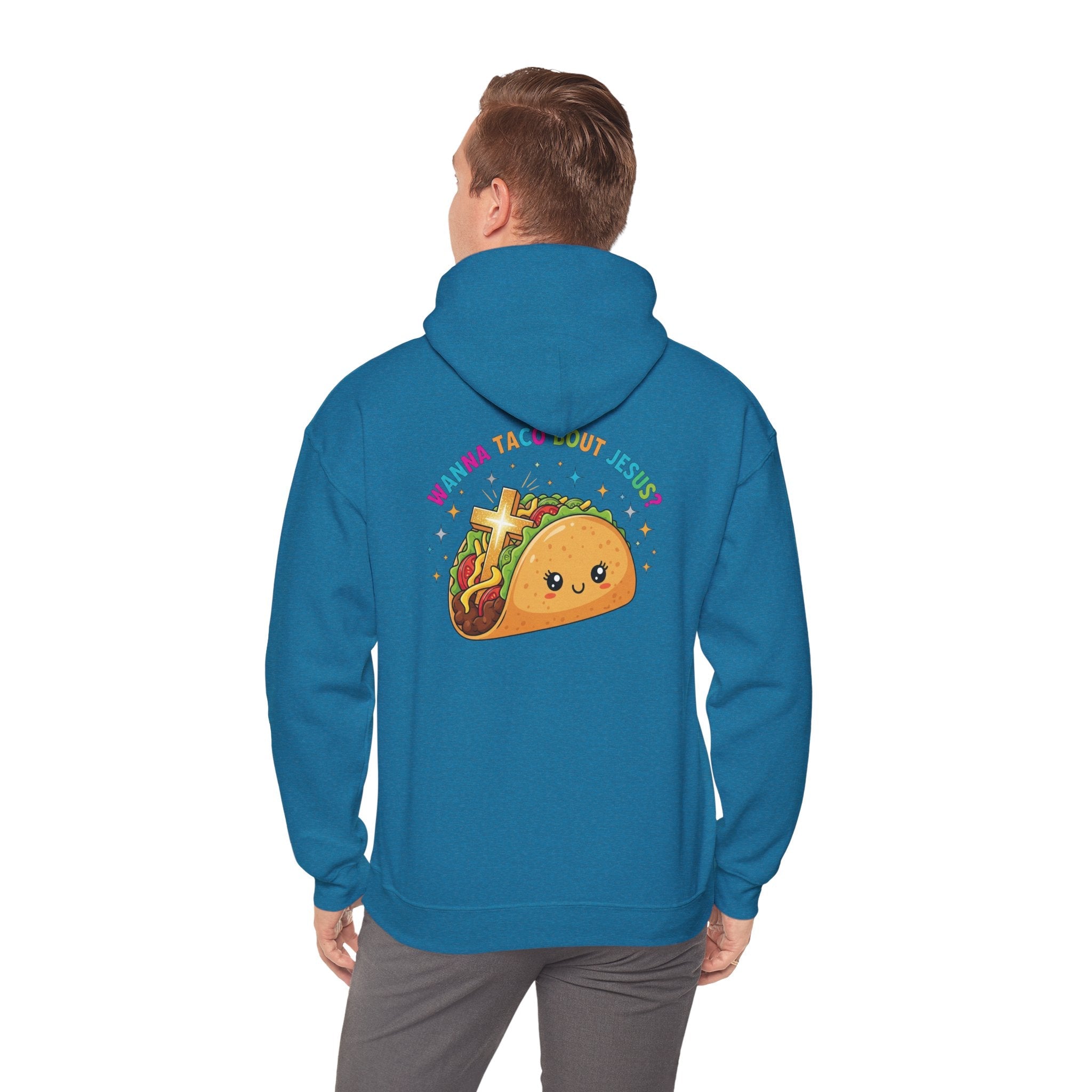 Wanna Taco 'Bout Hoodie – Cozy Christian Pun Hoodie for Faith & Fun Printify