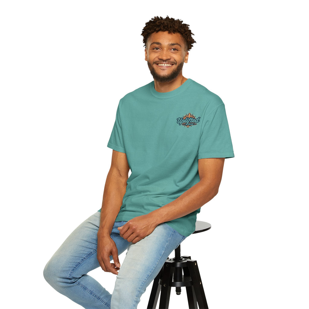 Bible Verse Unisex Garment-Dyed T-shirt - Isaiah 41 : 10 Printify