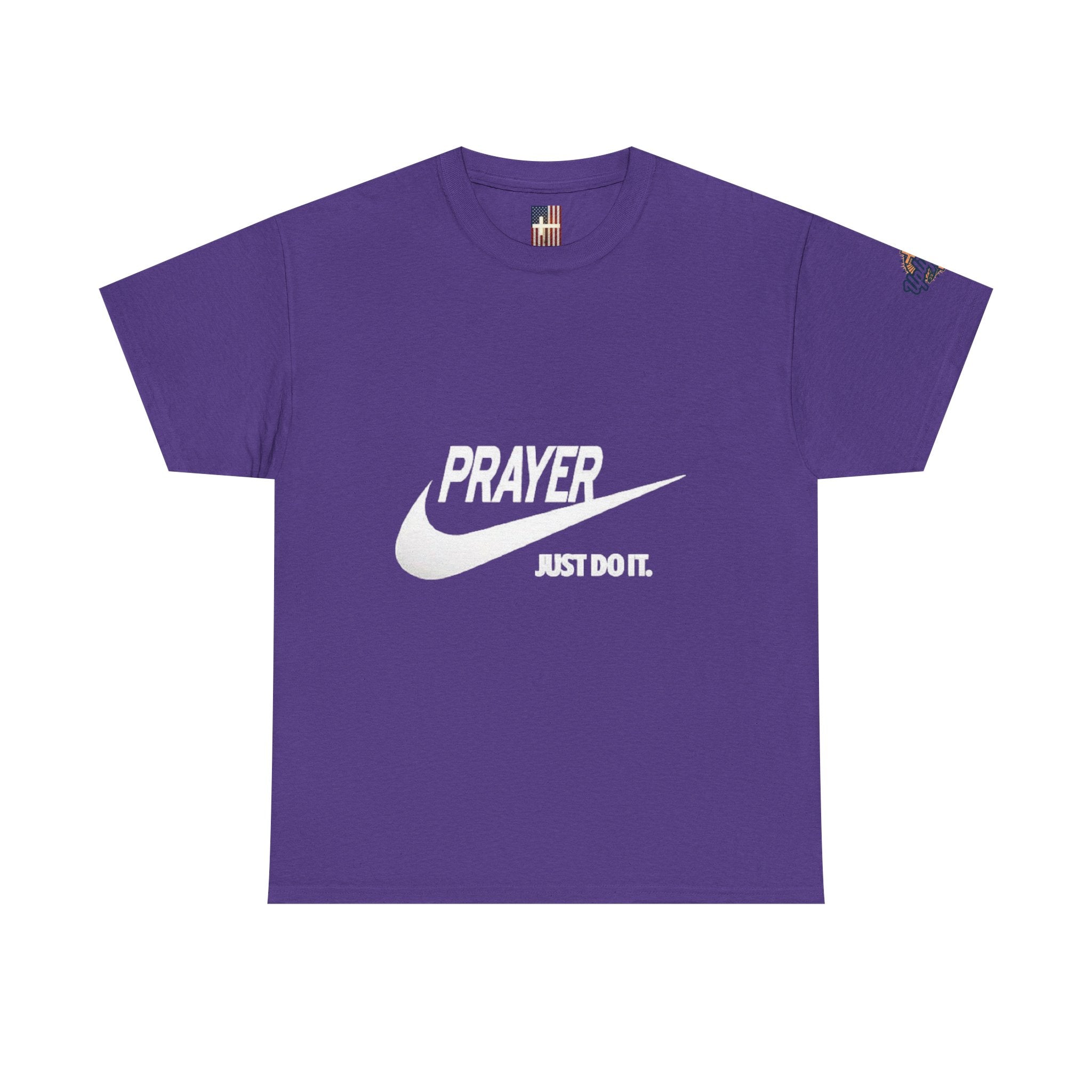 Prayer Just Do It T-shirt - Funny Christian Nike Parody T-shirt - Faith Gear Printify