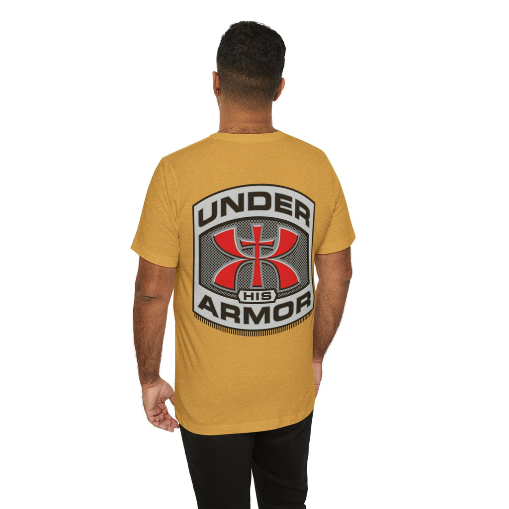 Under HIS Armor Christian T-Shirt — Faith-Inspired Under Armour Style Printify