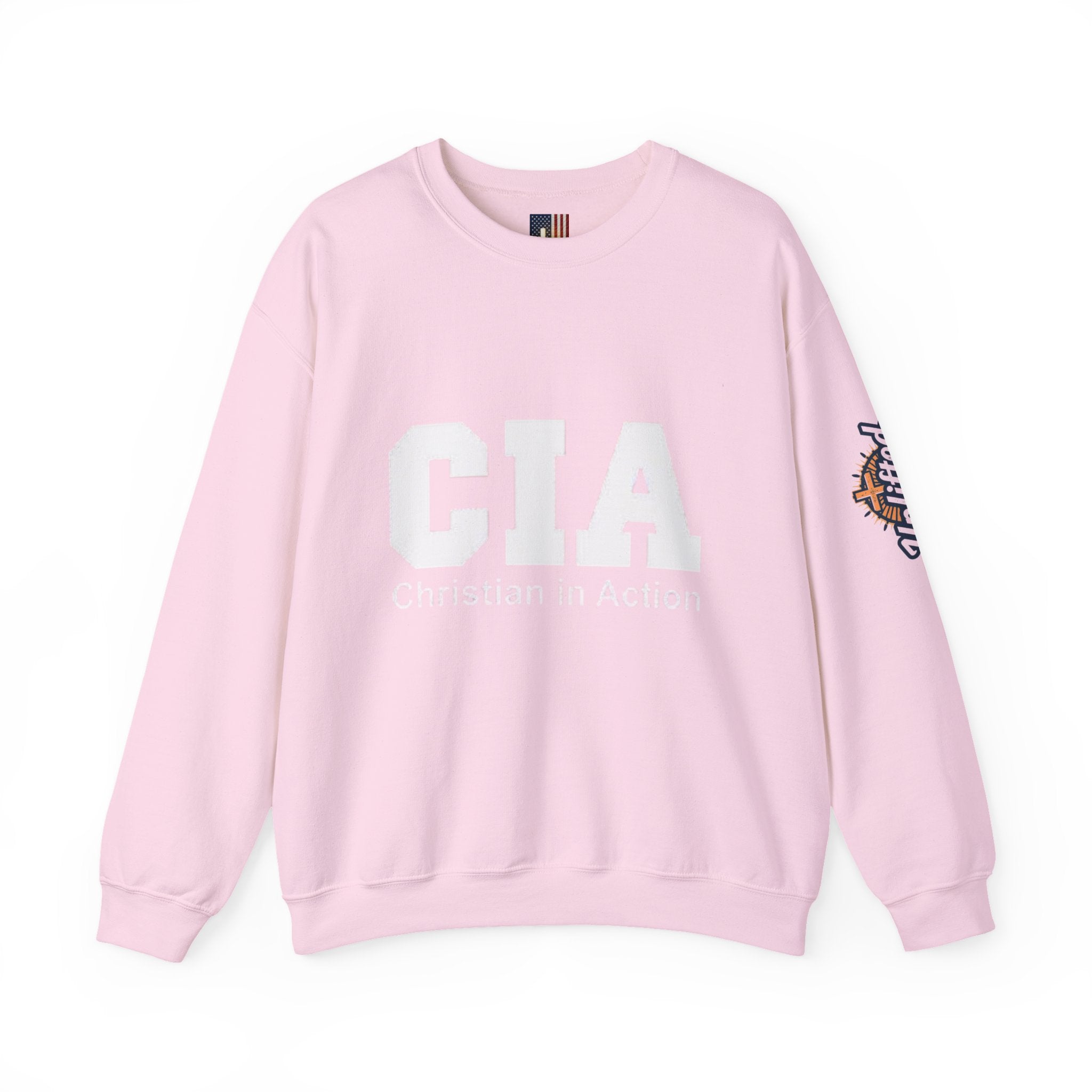 CIA Christian in Action Sweatshirt - Funny Faith Parody Sweatshirt - Mission Ready Apparel Printify