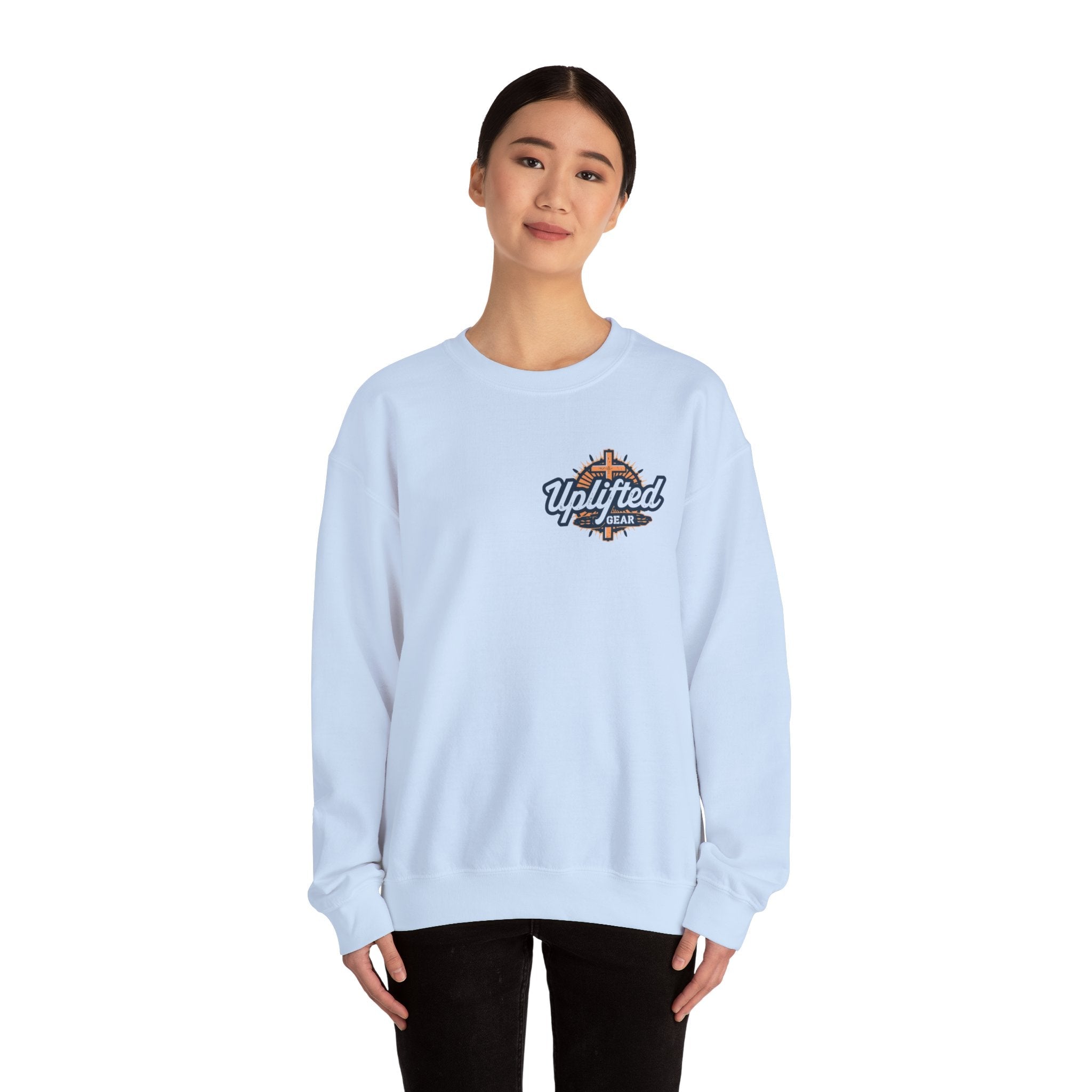 Christ is King Sweatshirt – Bold Crown & Cross Christian Hoodie for Unshakable Faith Printify