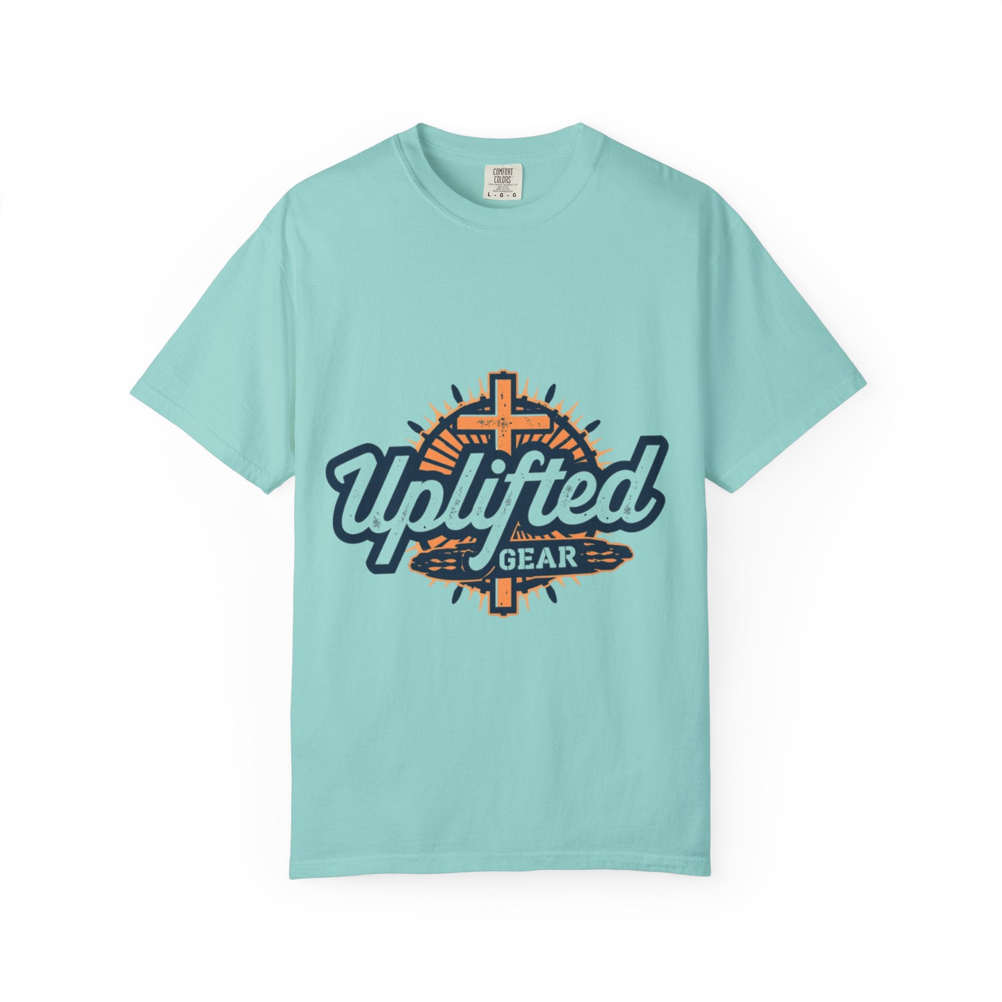 Uplifted Gear Christian T-Shirt – Bold Logo Faith Tee for Inspired Living Printify