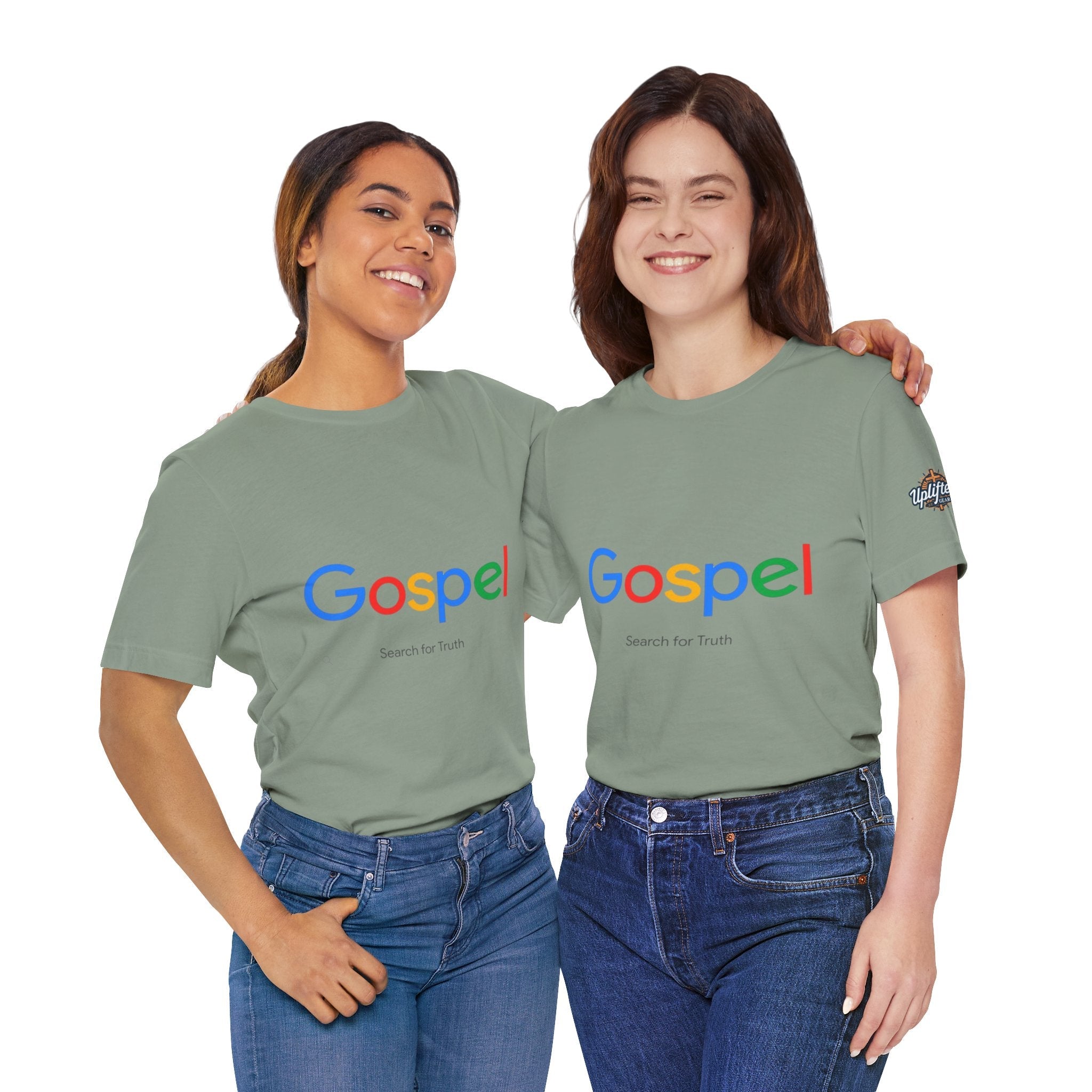 Gospel Graphic Tee — "Gospel" Colorful Logo Christian T-Shirt Printify