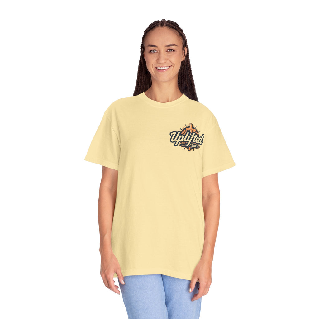 The Greatest Gift T-shirt – Cross Bow Present Christian T-shirt for Christmas Salvation & Eternal Faith Printify
