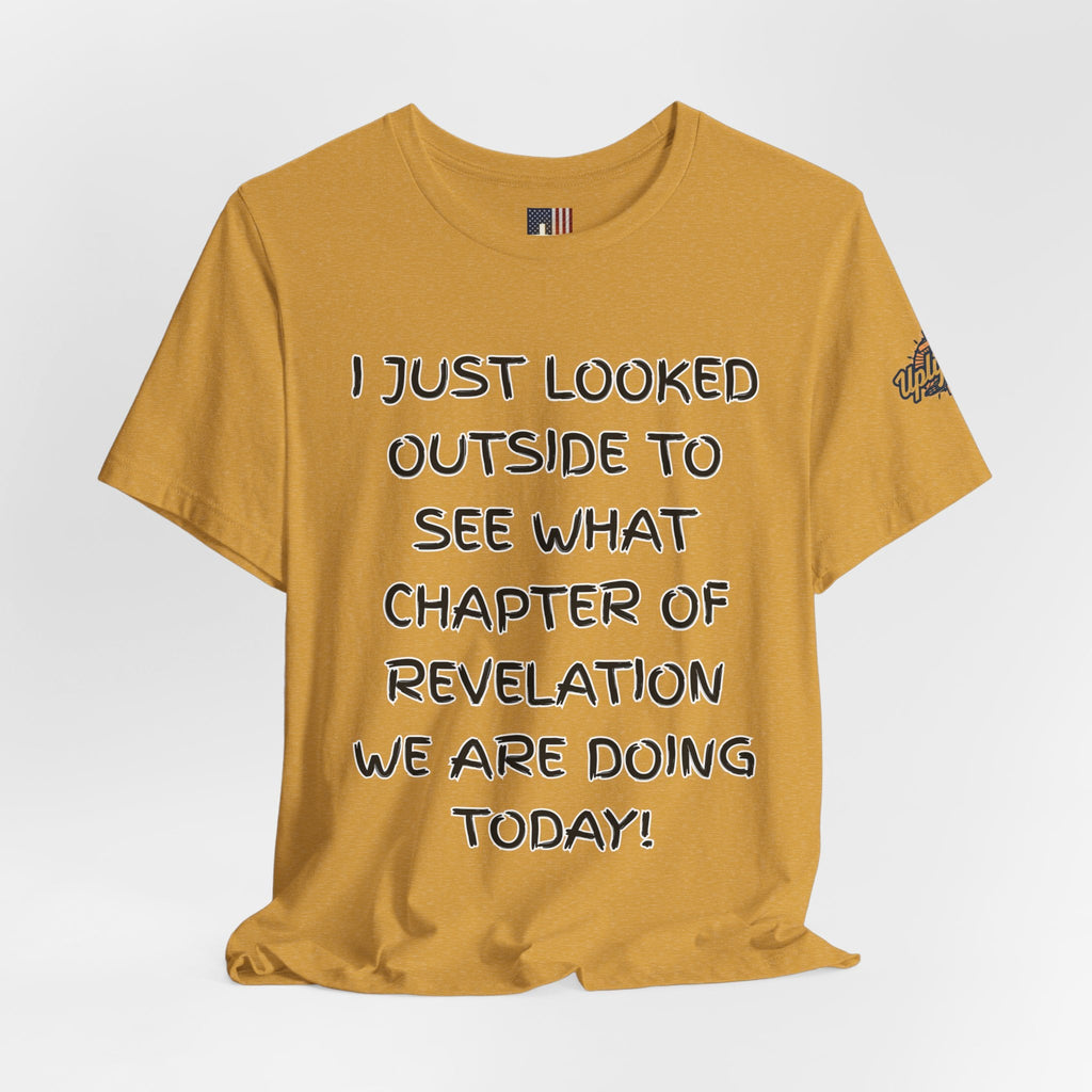 What Chapter of Revelation T-shirt – I Looked Outside My Window Christian T-shirt for End Times Humor & Faith Printify