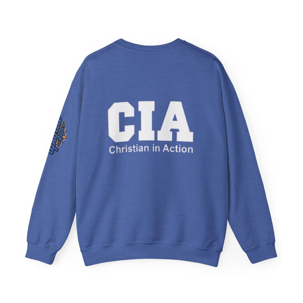 CIA Christian in Action Sweatshirt - Funny Faith Parody Sweatshirt - Mission Ready Apparel Printify