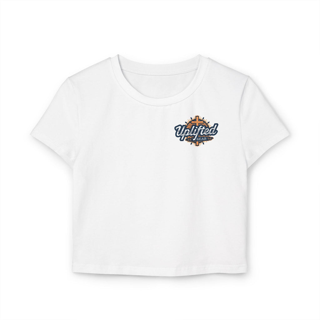 Women's Baby Tee - Ephesians 6:11 Bible Verse Religious Design Printify