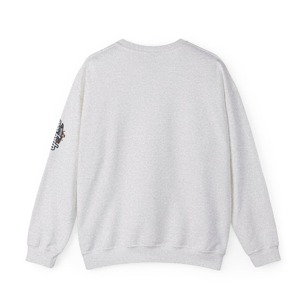 Jesus Ichthys Sweatshirt – Christian Fish Symbol with Cross & Jesus Inscription Sweatshirt for Eternal Faith & Streetwear Printify