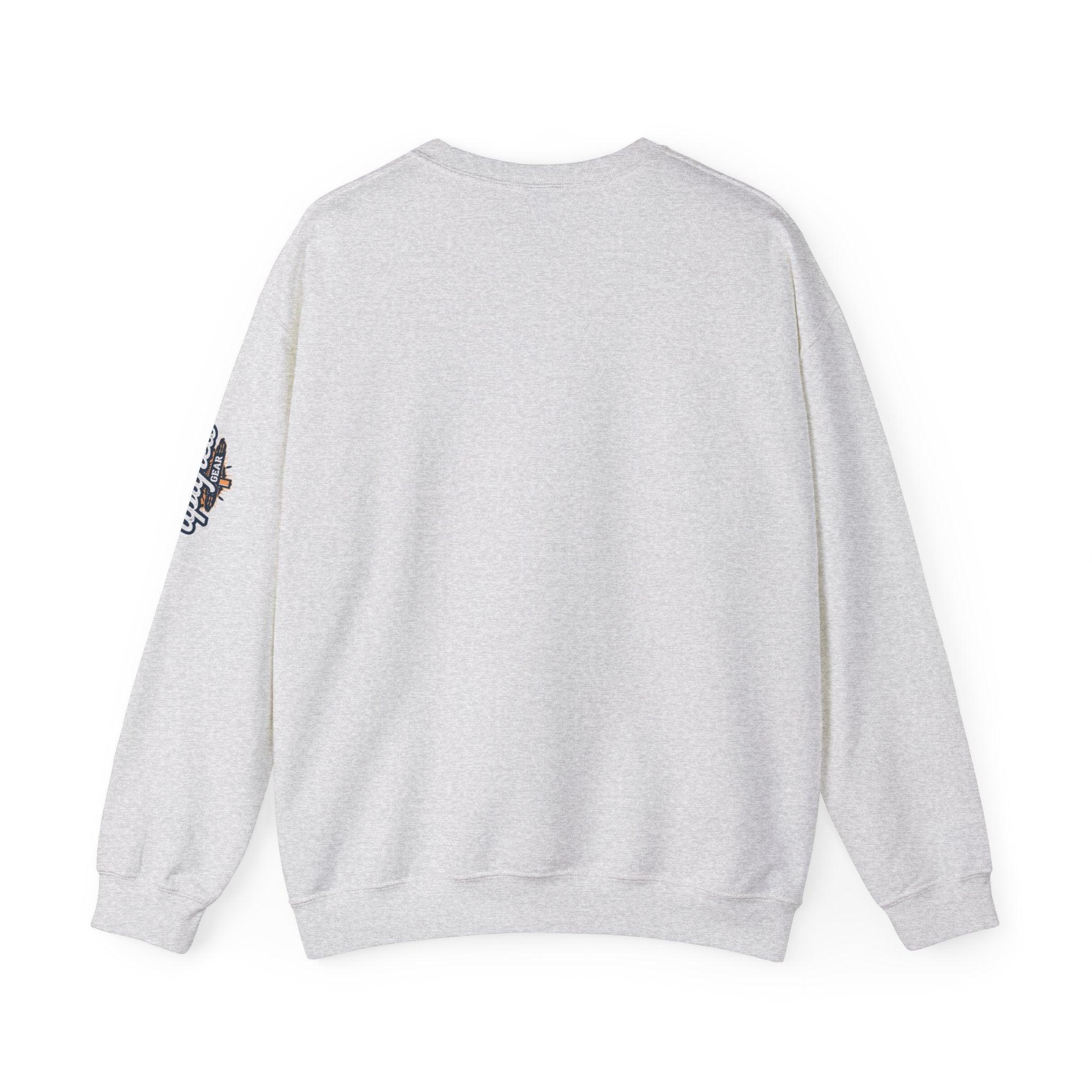 Jesus Ichthys Sweatshirt – Christian Fish Symbol with Cross & Jesus Inscription Sweatshirt for Eternal Faith & Streetwear Printify