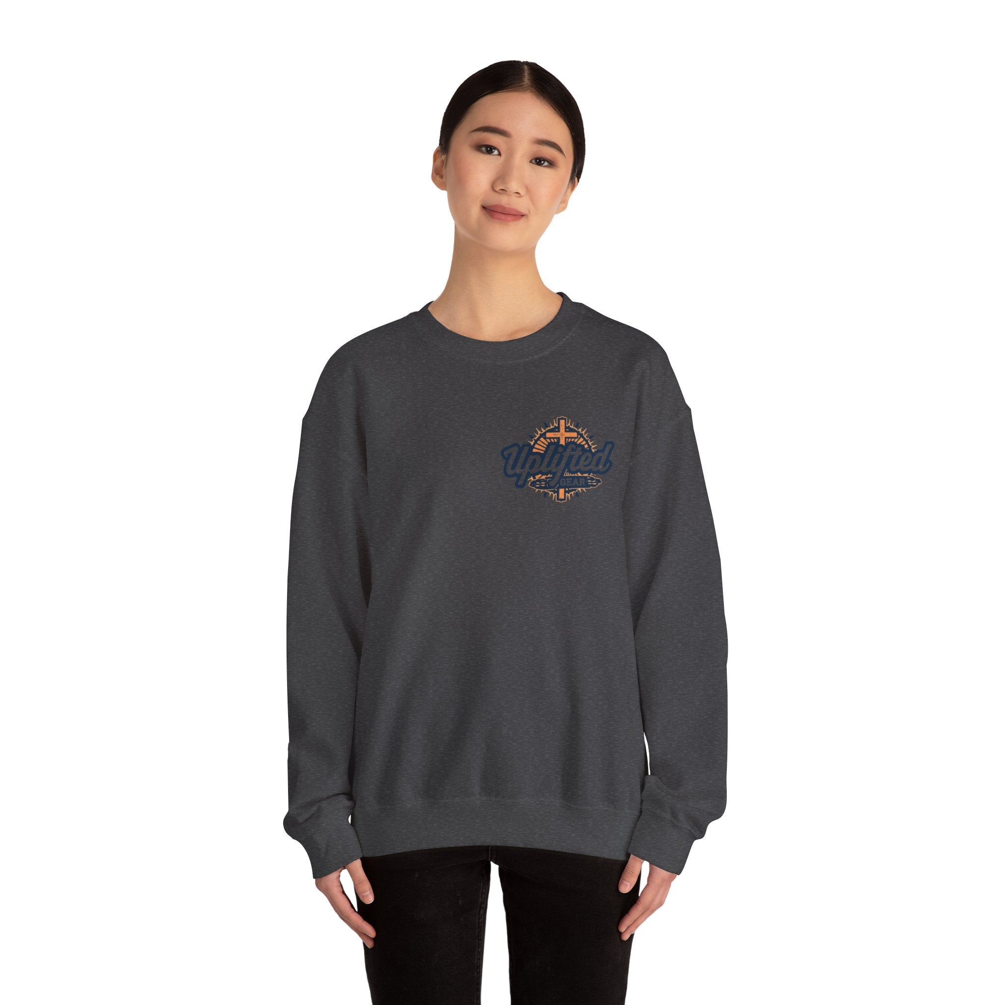 God Created Adam and Eve Sweatshirt – Biblical Truth Christian Sweatshirt for Unshakable Faith Printify