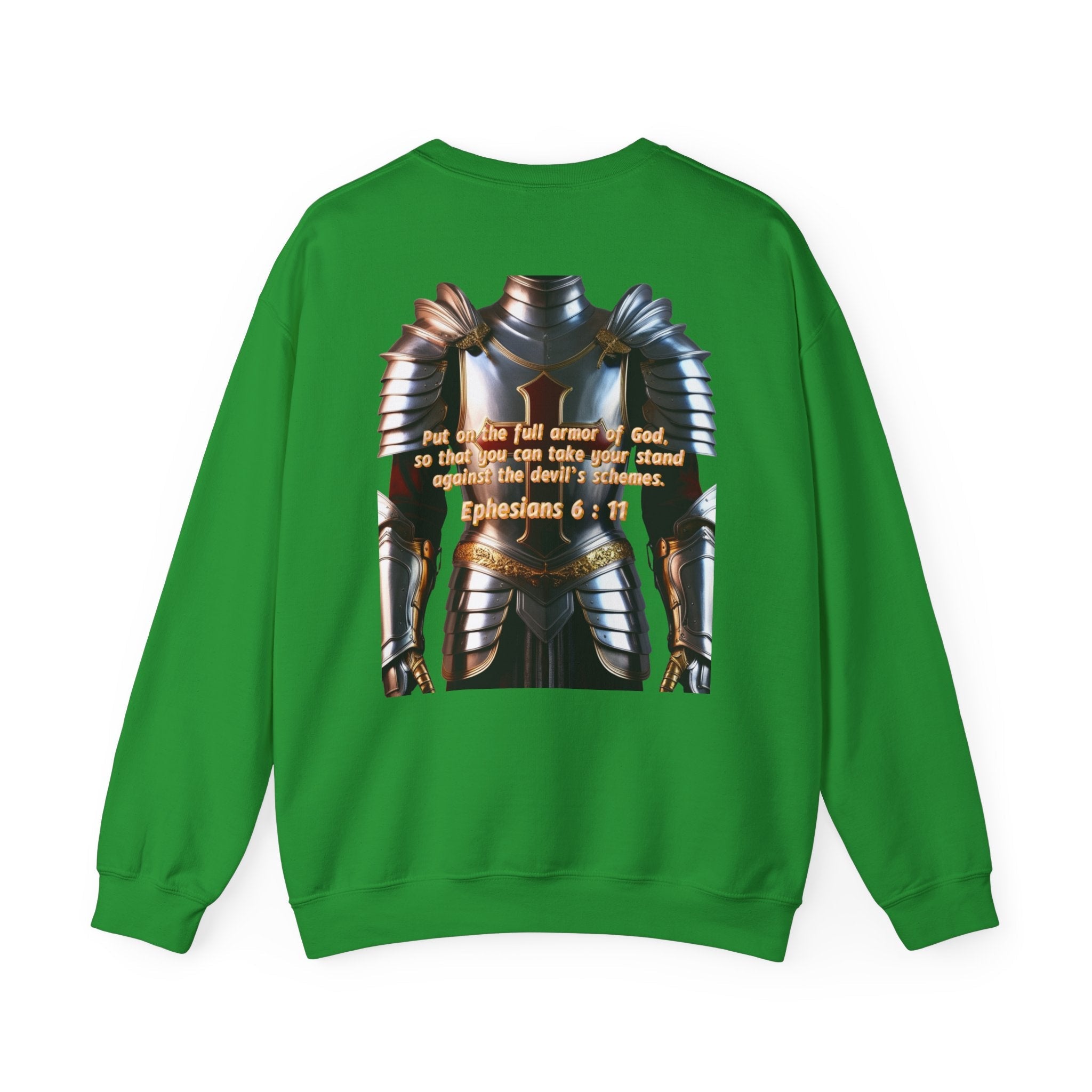Religious Graphic Armor Of God Design - Unisex Heavy Blend™ Crewneck Sweatshirt Printify