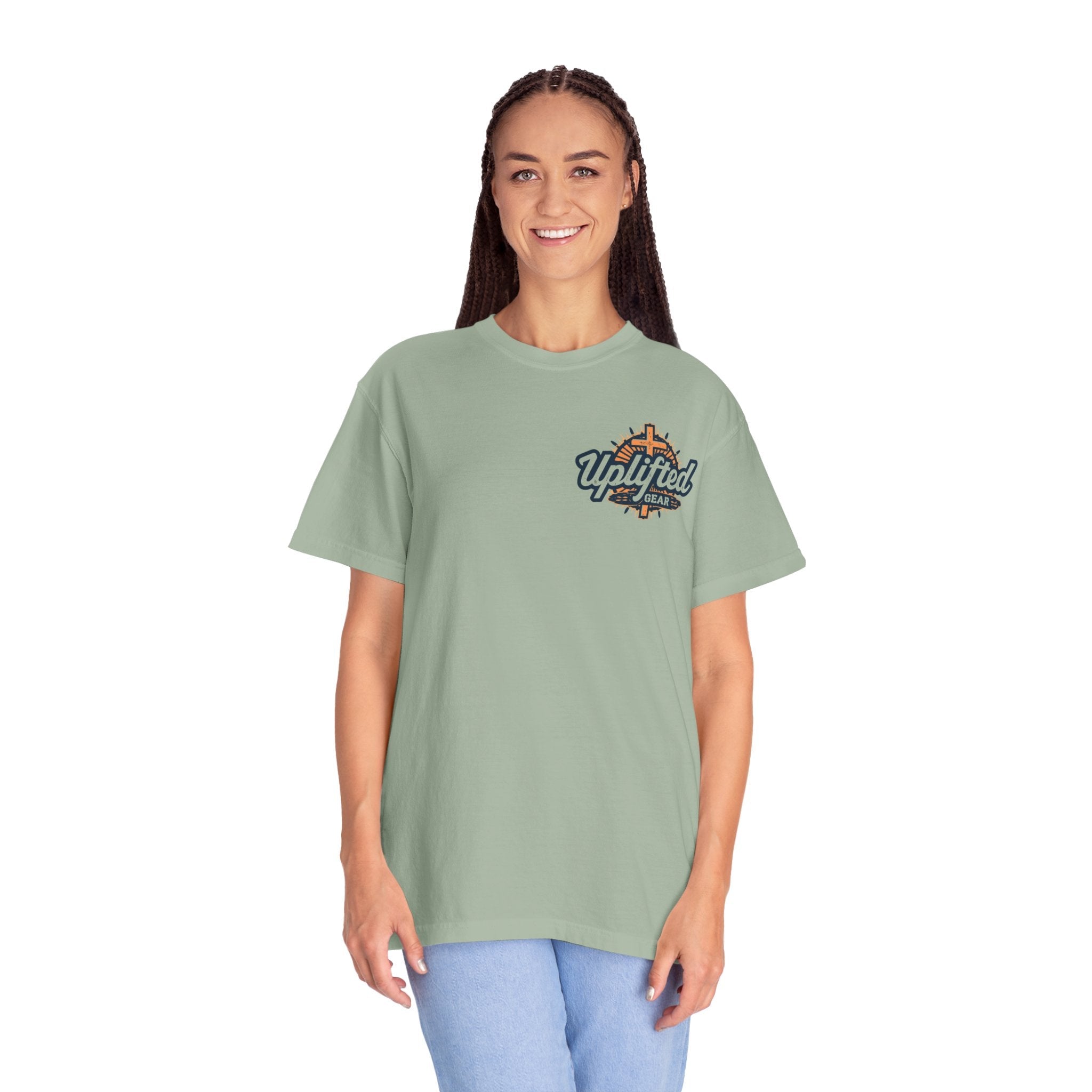 Jesus Ichthys T-shirt – Christian Fish Symbol with Cross & Jesus Inscription T-shirt for Eternal Faith & Streetwear Printify