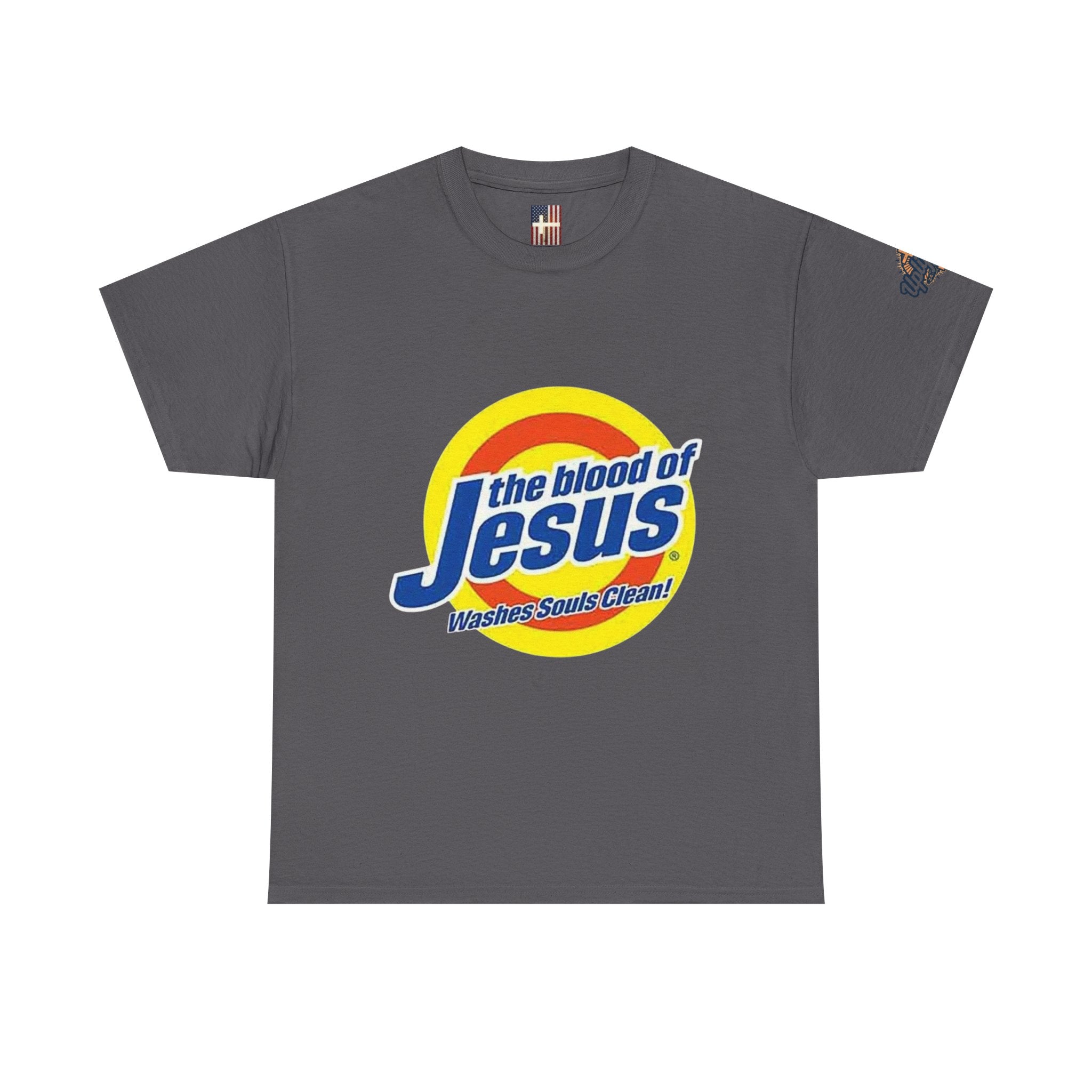 Blood of Jesus Washes Souls Clean T-shirt - Funny Tide Parody - Christian Faith T-shirt Printify