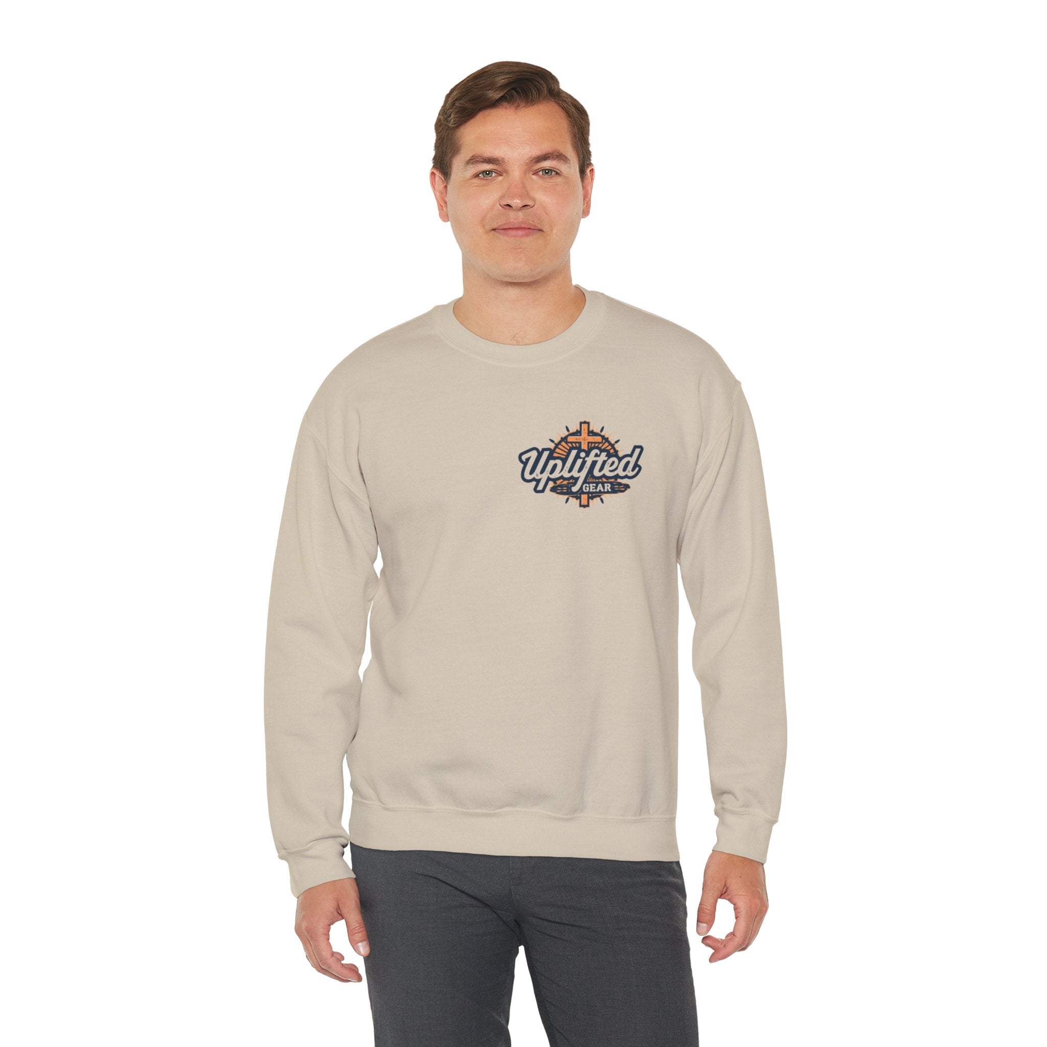 Unique Unicorn Sweatshirt – Rainbow Cross Psalm 139:14 Christian Sweatshirt for Wonderfully Made Printify
