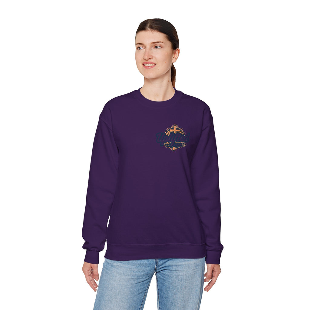 Christ is King Sweatshirt – Bold Crown & Cross Christian Hoodie for Unshakable Faith Printify