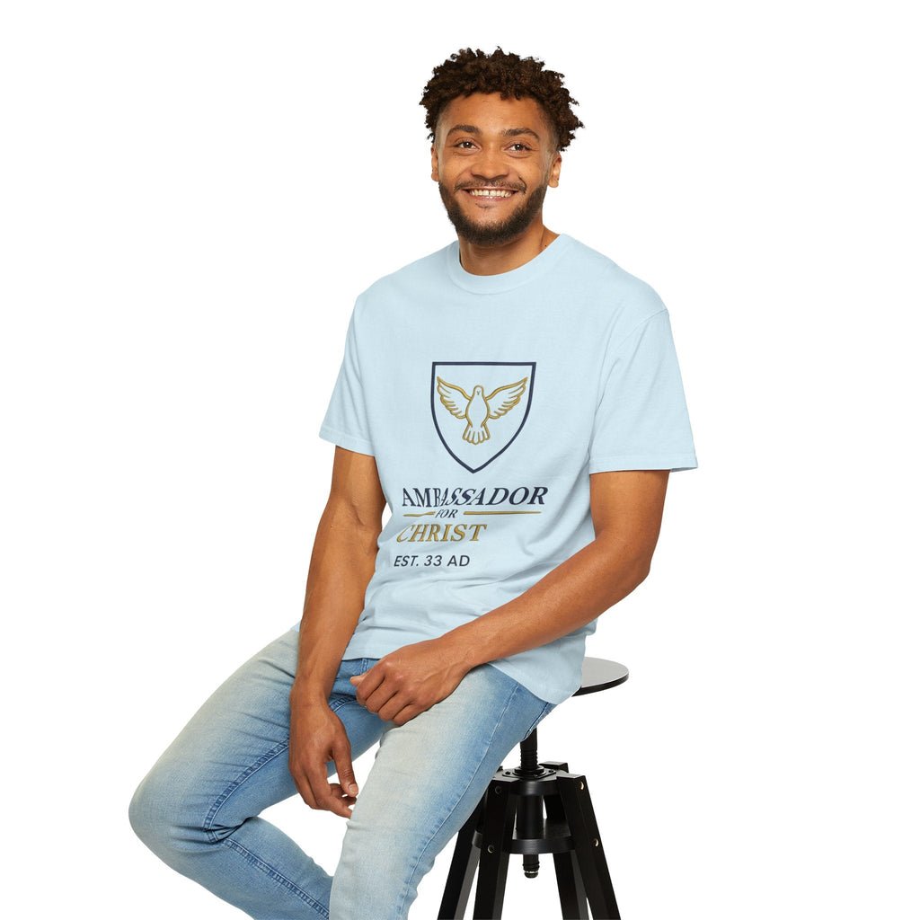 Ambassador for Christ T-Shirt – Established 33 AD Christian Tee for Bold Faith Printify