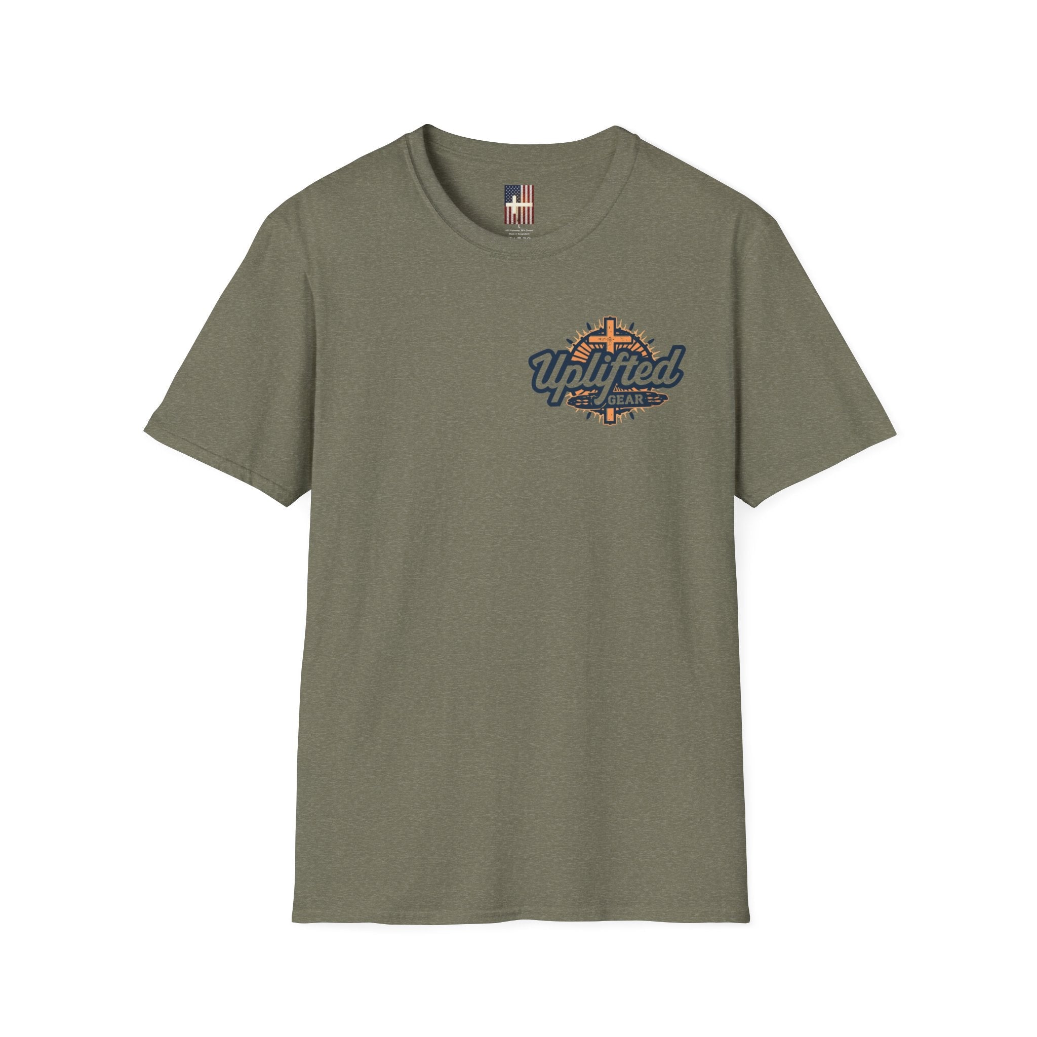 Joy to the World T-shirt – Wreath Earth Nativity Christian Christmas T-shirt for Isaiah 9:6 Holiday Faith & Festive Joy Printify