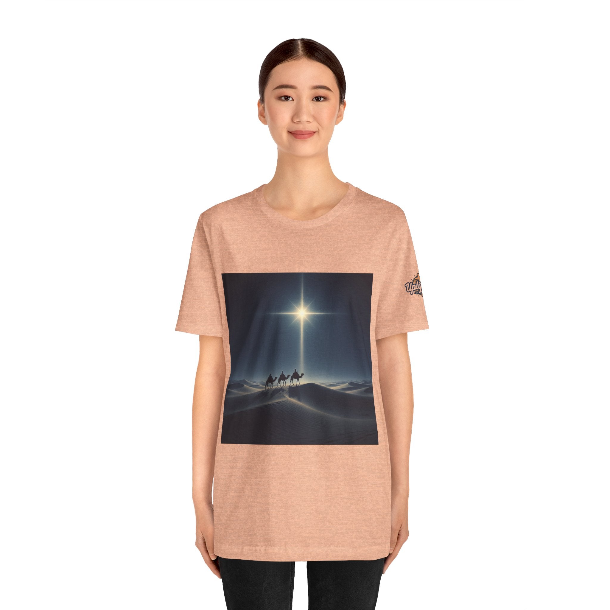 3 Wise Men T-shirt – Magi Camels Nativity Journey Christian Christmas T-shirt for Epiphany Faith & Holy Night Printify