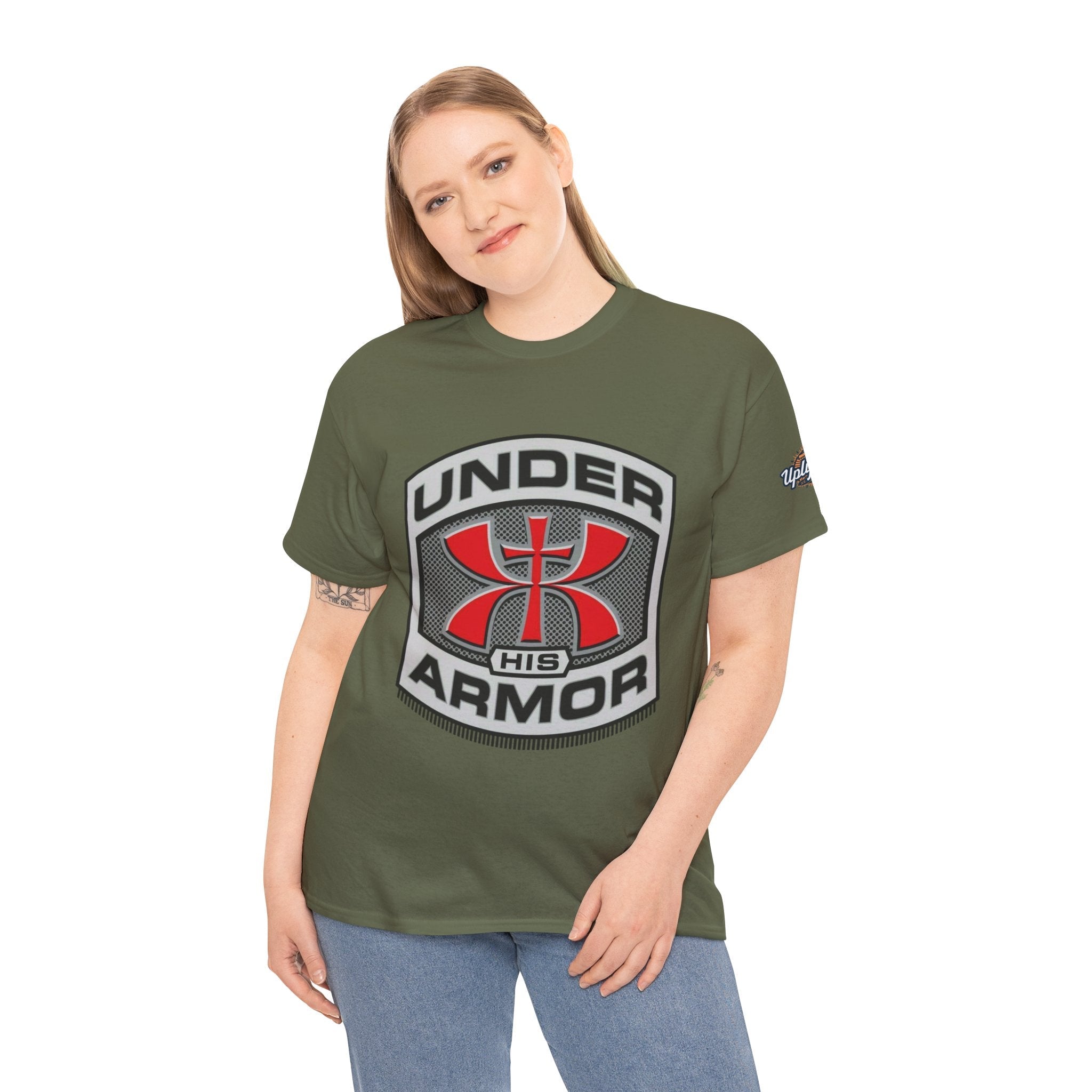 Under HIS Armor Christian T-Shirt — Faith-Inspired Under Armour Style Printify