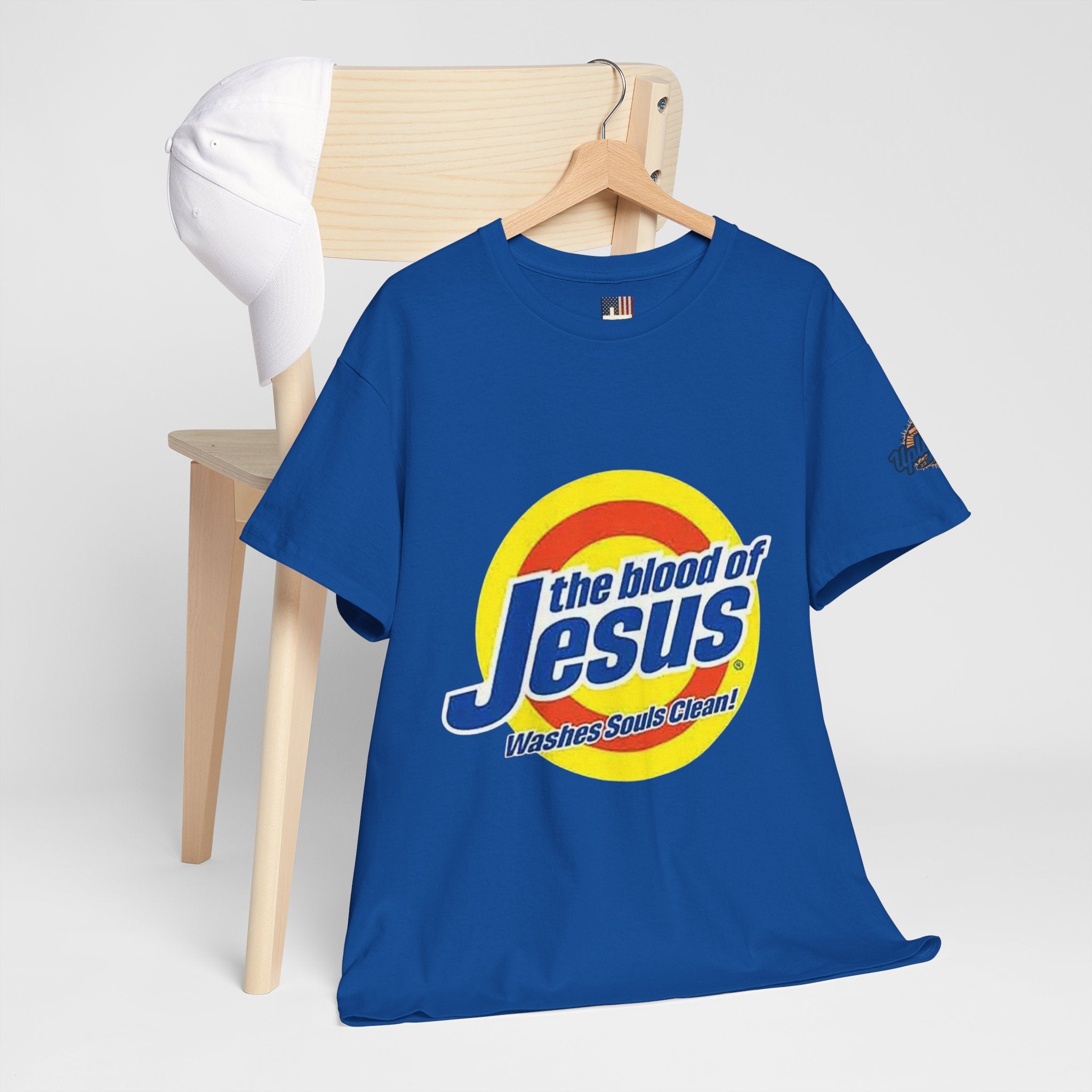 Blood of Jesus Washes Souls Clean T-shirt - Funny Tide Parody - Christian Faith T-shirt Printify