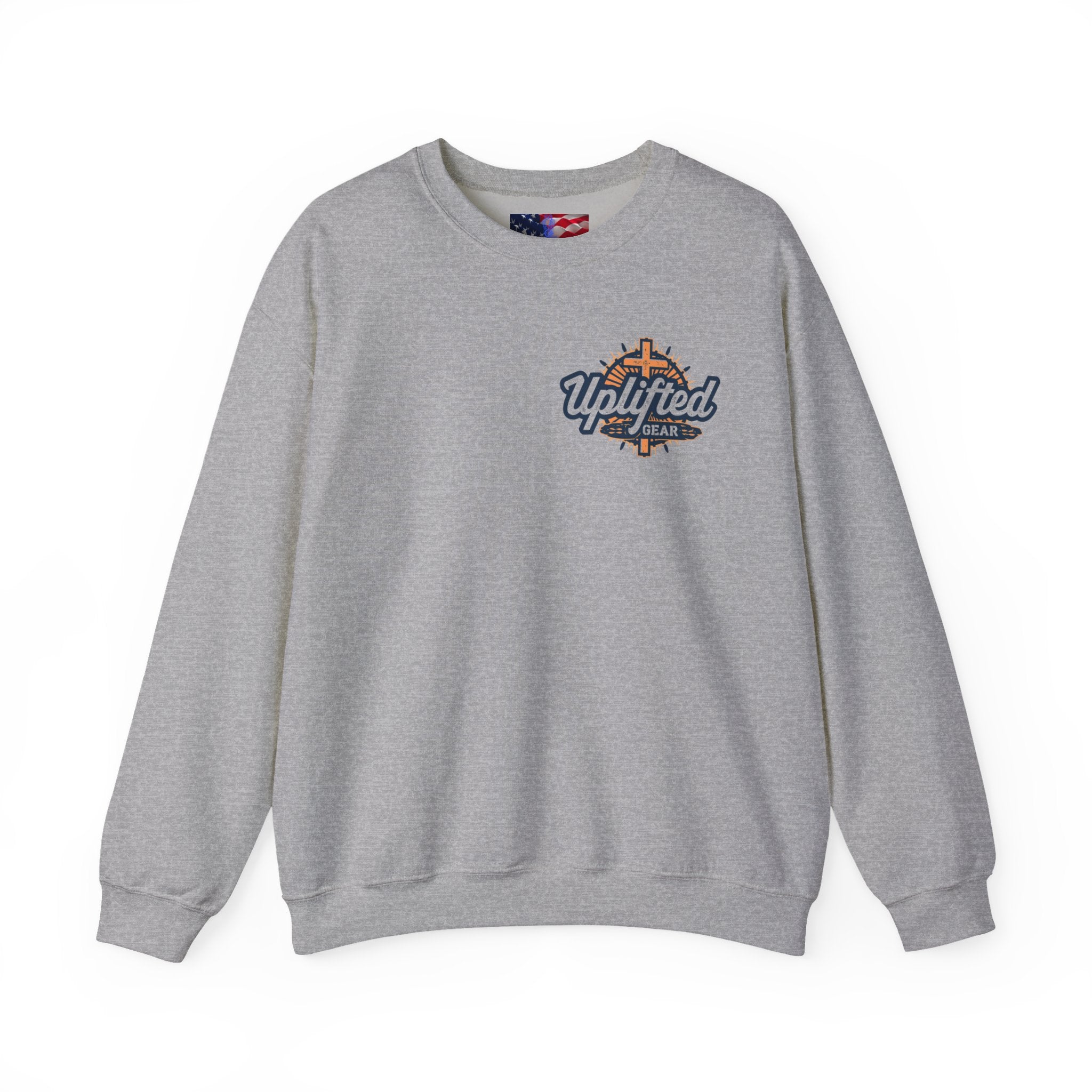 Trust in The Lord Proverbs 3:5-6 Biblical Design Crewneck Sweatshirt Printify