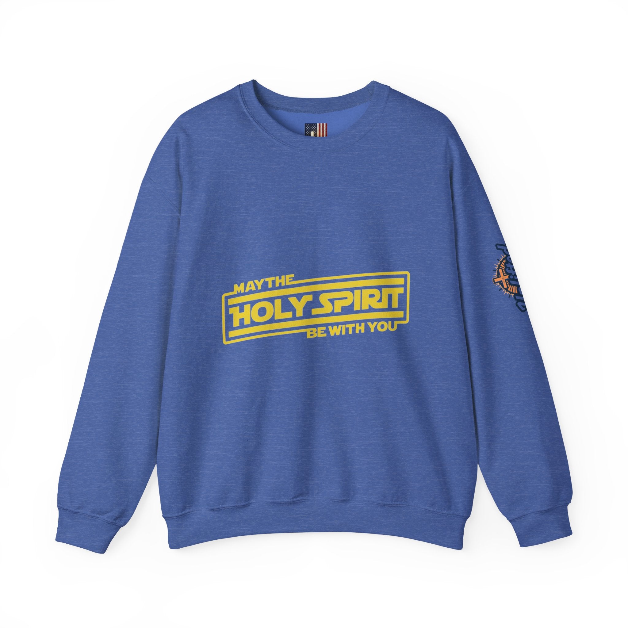 May the Holy Spirit Be With You Sweatshirt - Christian Star Wars Parody Sweatshirt Printify