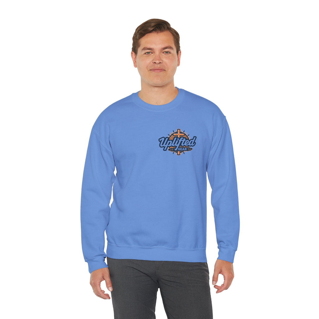 I Can’t, But I Know a Guy Sweatshirt – Jesus Cross Christian Sweatshirt for Cozy Faith Printify