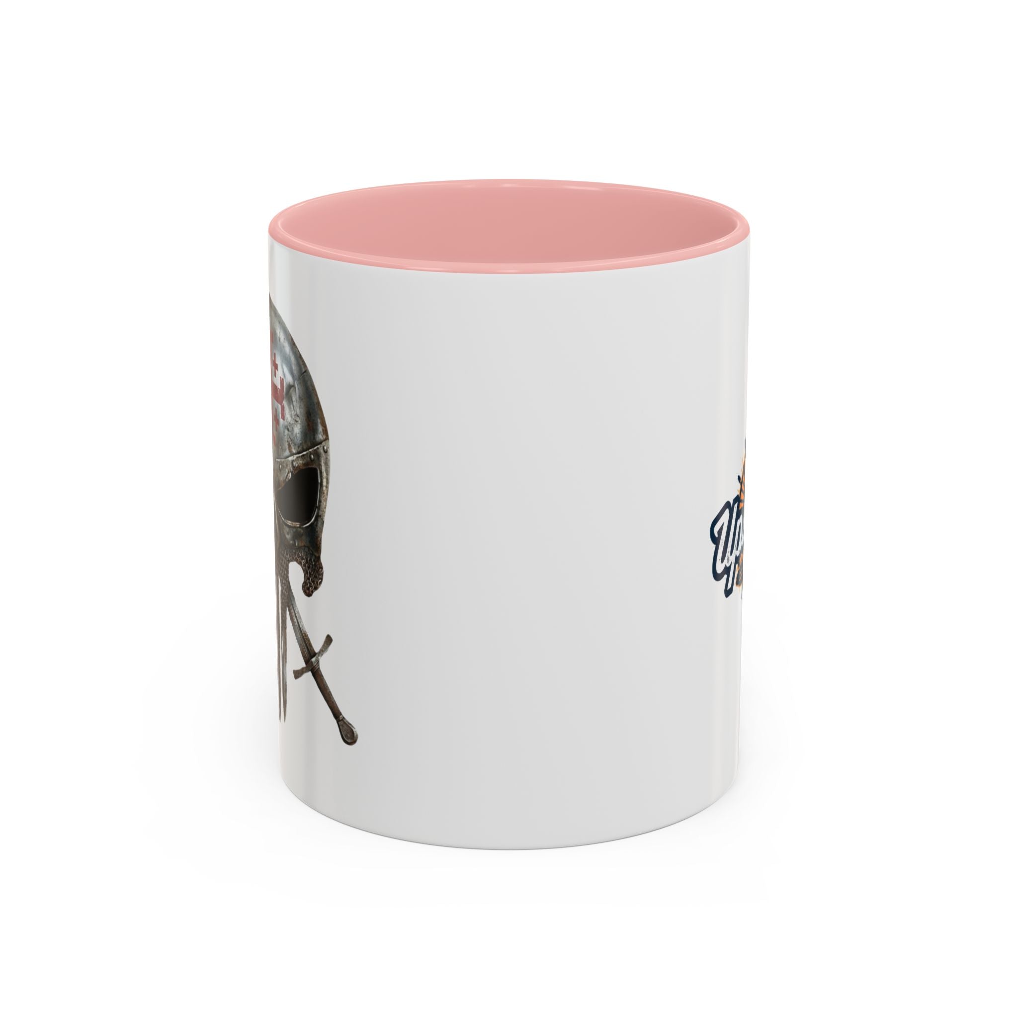 Crusader Knight Coffee Mug — 'Armor of God' Christian Skull 11/15oz Accent Mug Printify