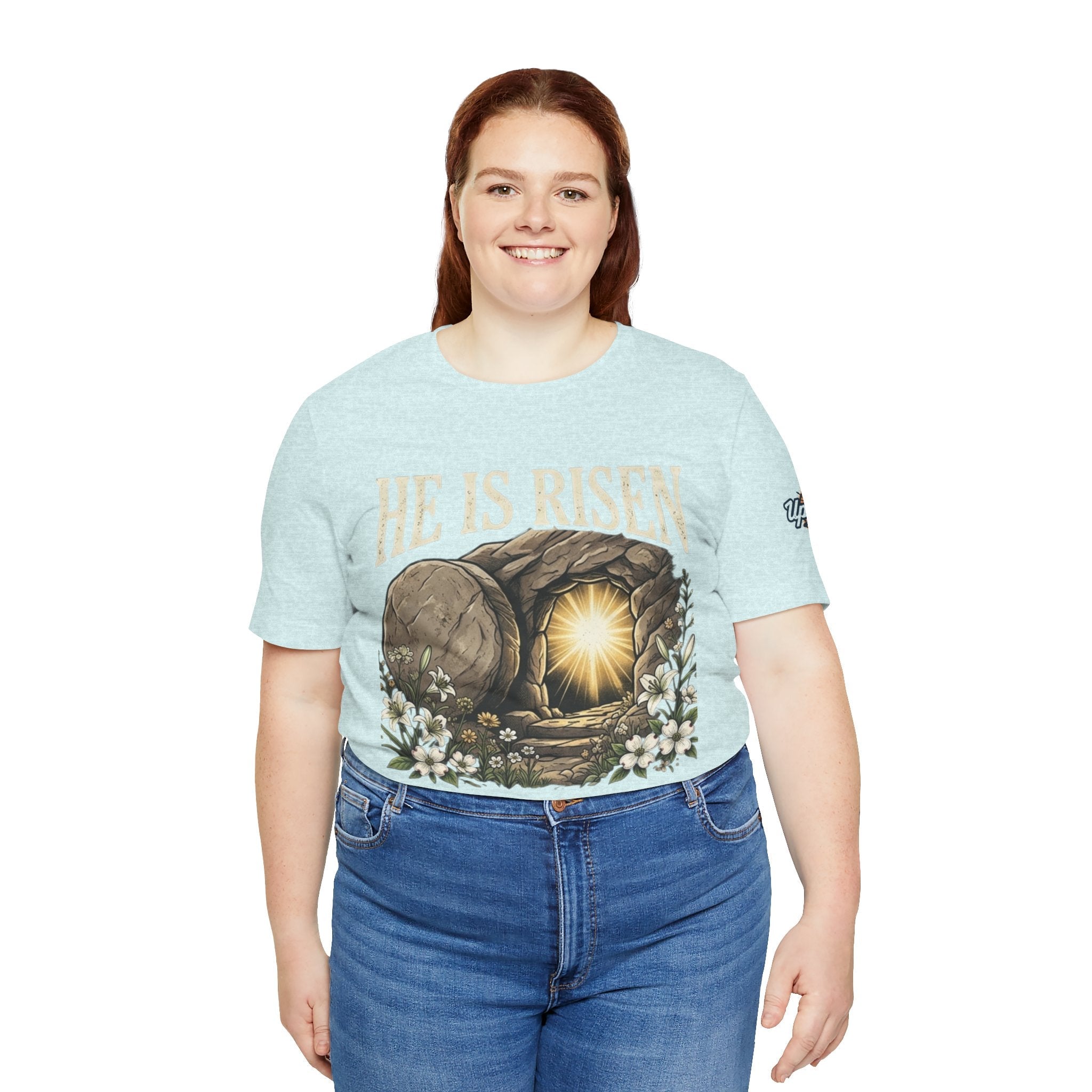 He Is Risen T-Shirt — Jesus Christ Resurrection Easter Tee Printify