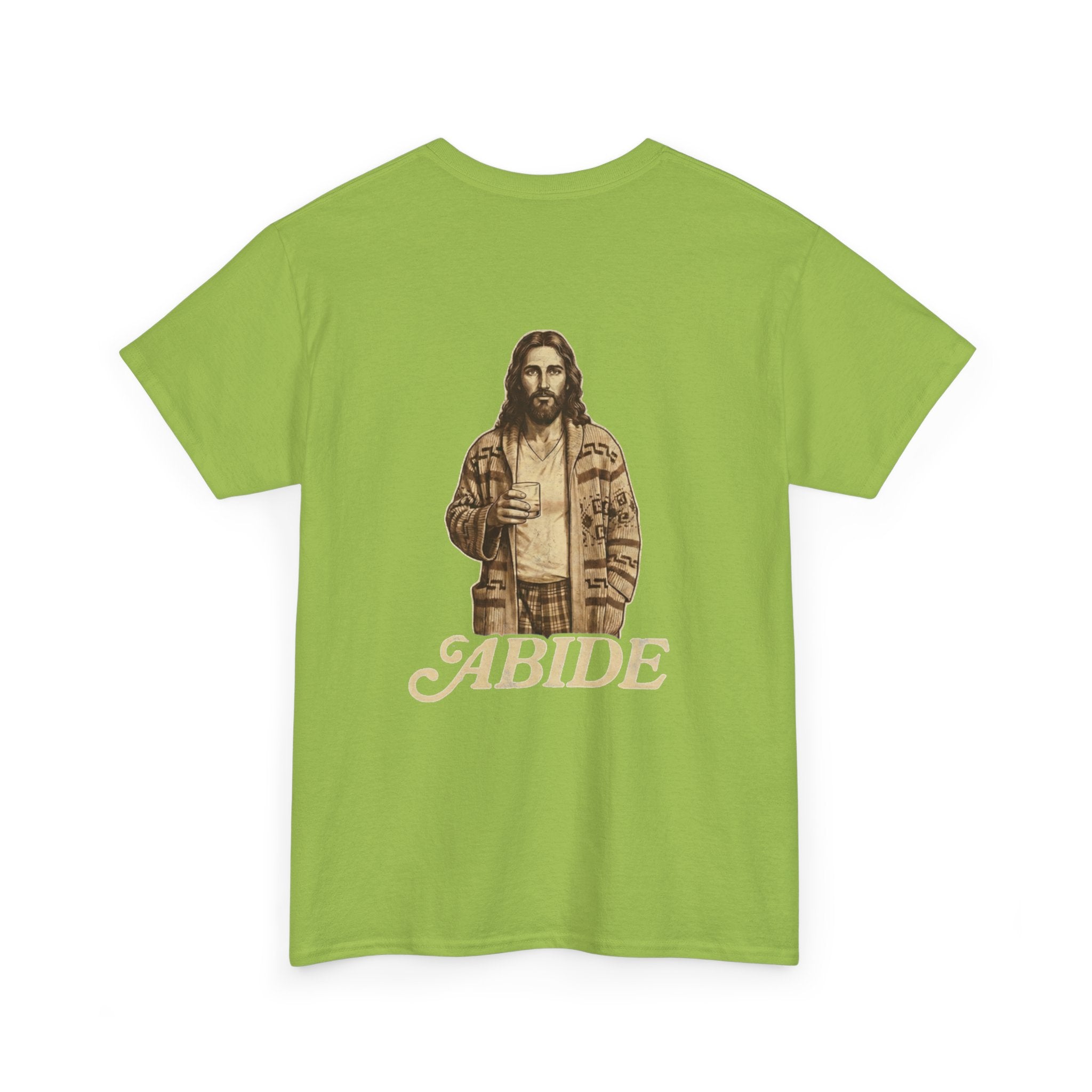 Abide Vintage Jesus Tee — "The Dude" Graphic Christian T-Shirt Printify
