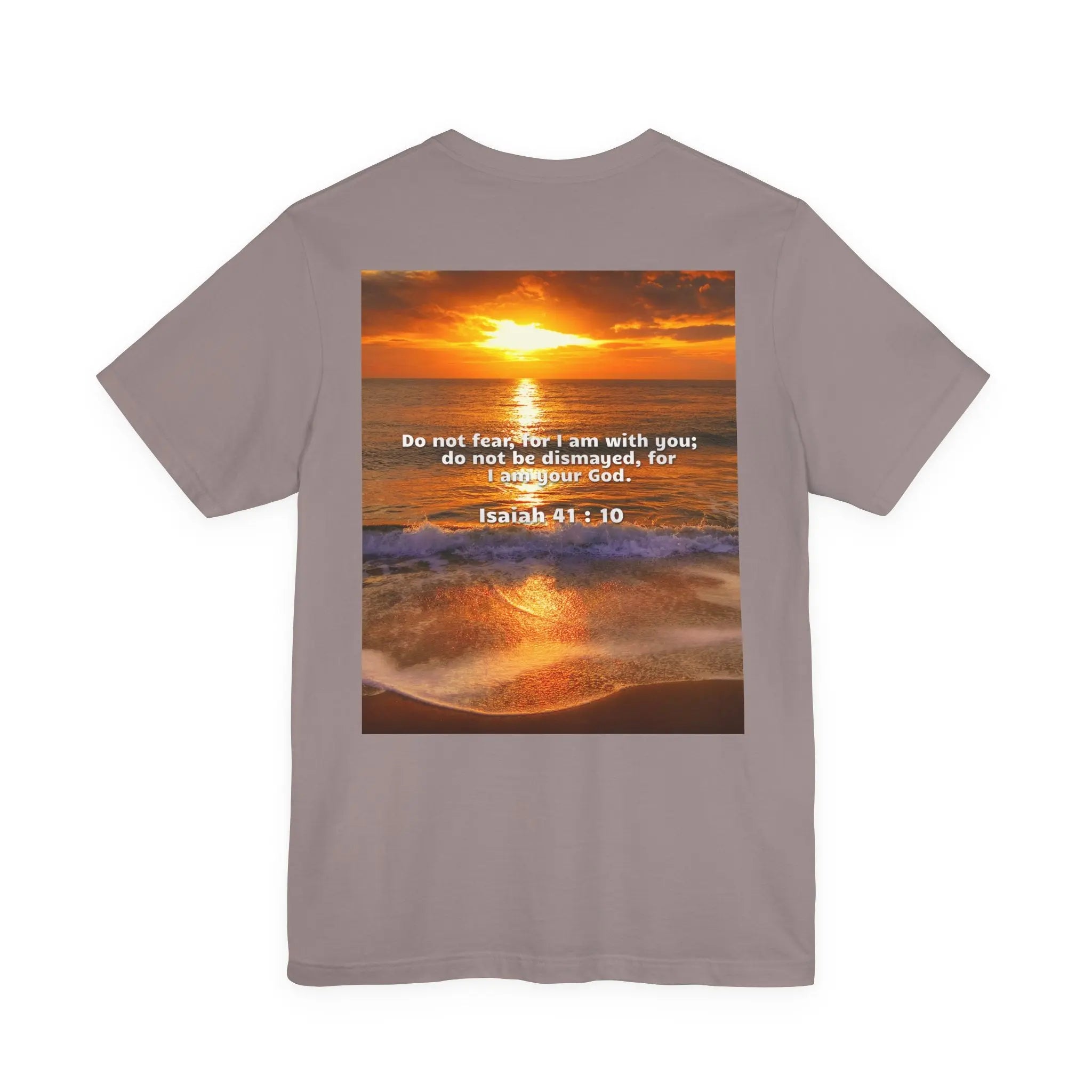 Bible Verse Unisex - Isaiah 41 : 10 Jersey Short Sleeve Tee Printify