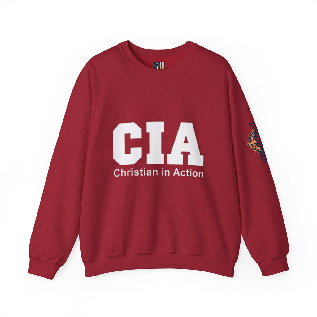 CIA Christian in Action Sweatshirt - Funny Faith Parody Sweatshirt - Mission Ready Apparel Printify