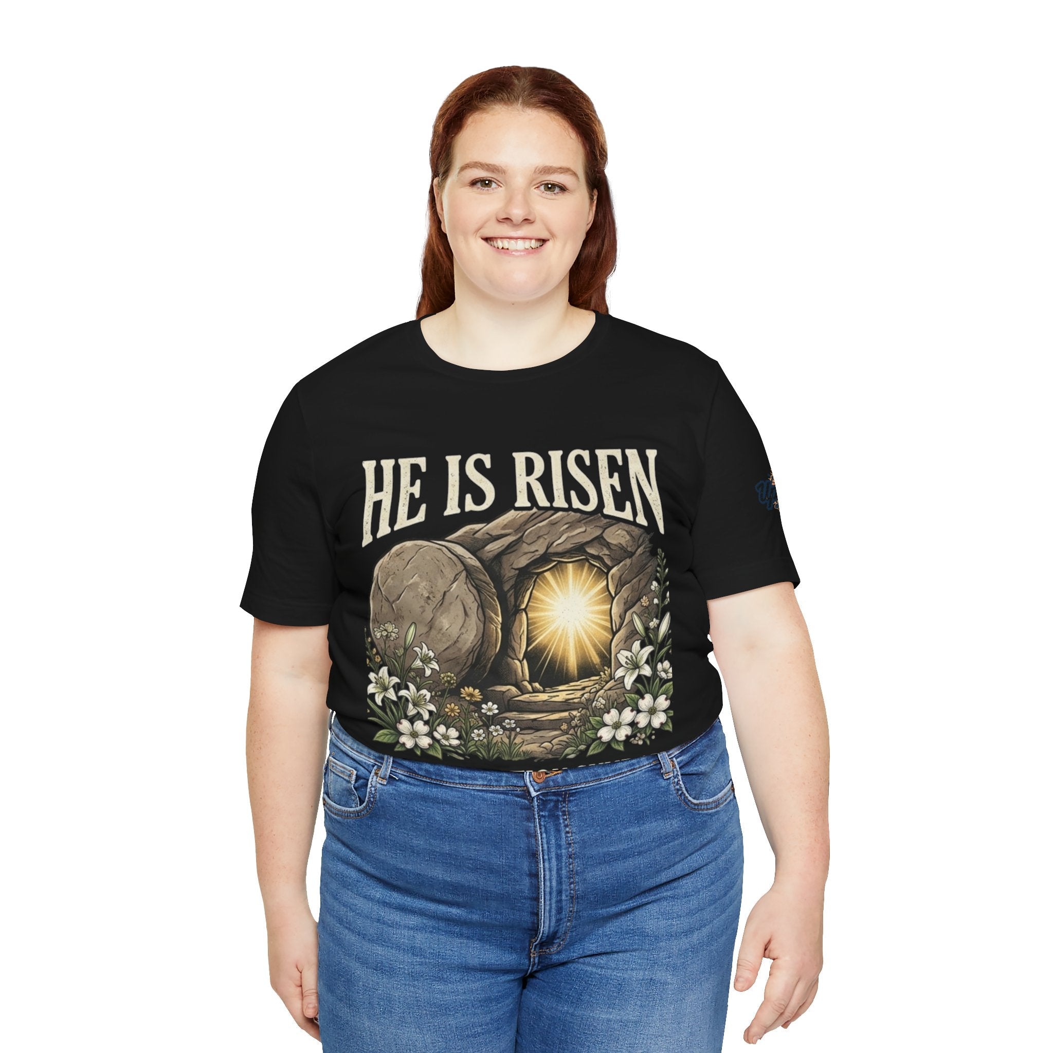 He Is Risen T-Shirt — Jesus Christ Resurrection Easter Tee Printify