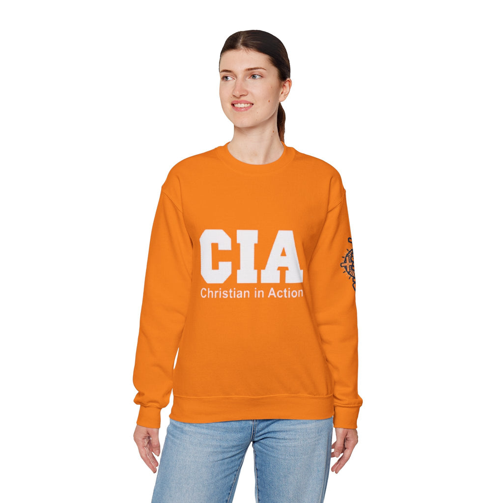 CIA Christian in Action Sweatshirt - Funny Faith Parody Sweatshirt - Mission Ready Apparel Printify