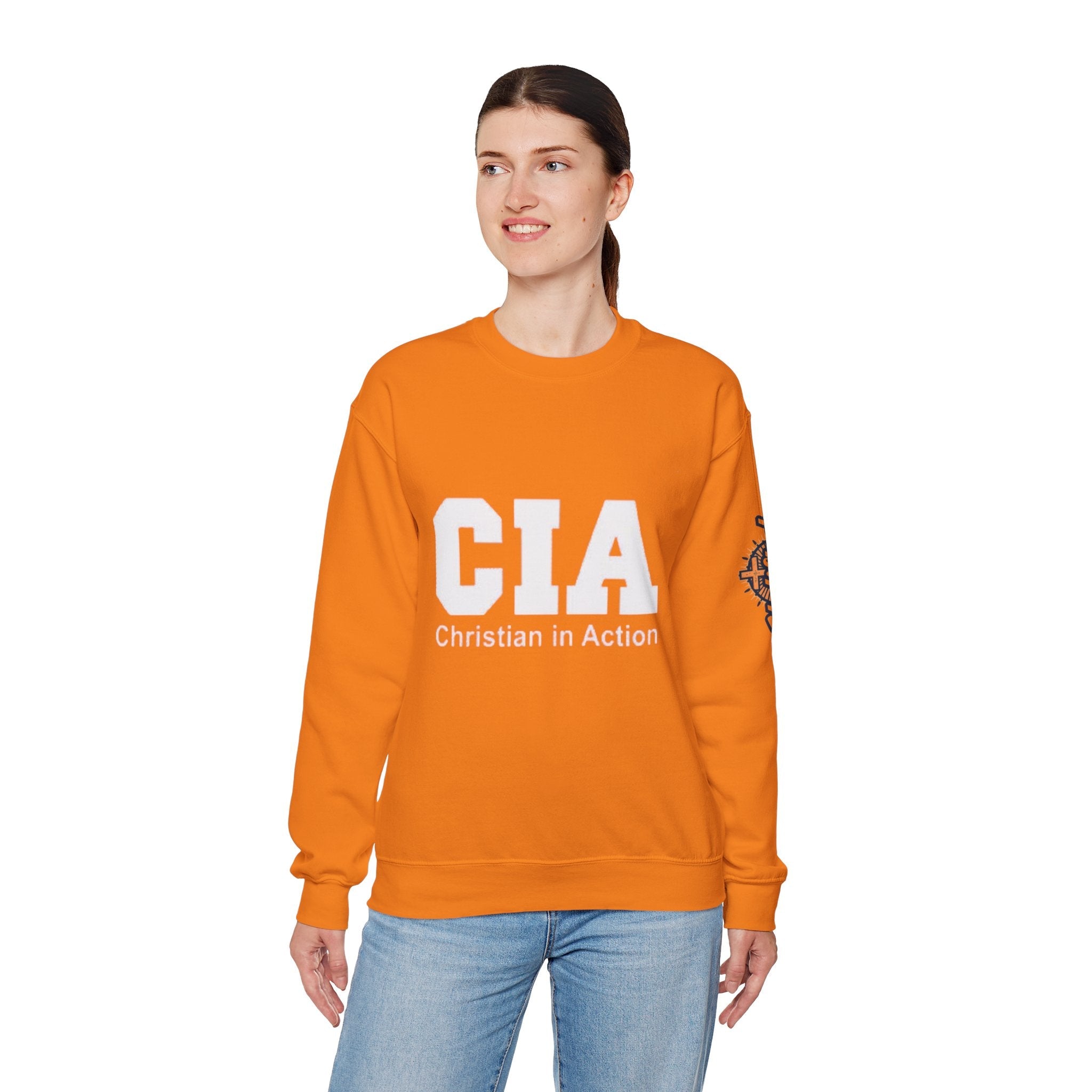 CIA Christian in Action Sweatshirt - Funny Faith Parody Sweatshirt - Mission Ready Apparel Printify