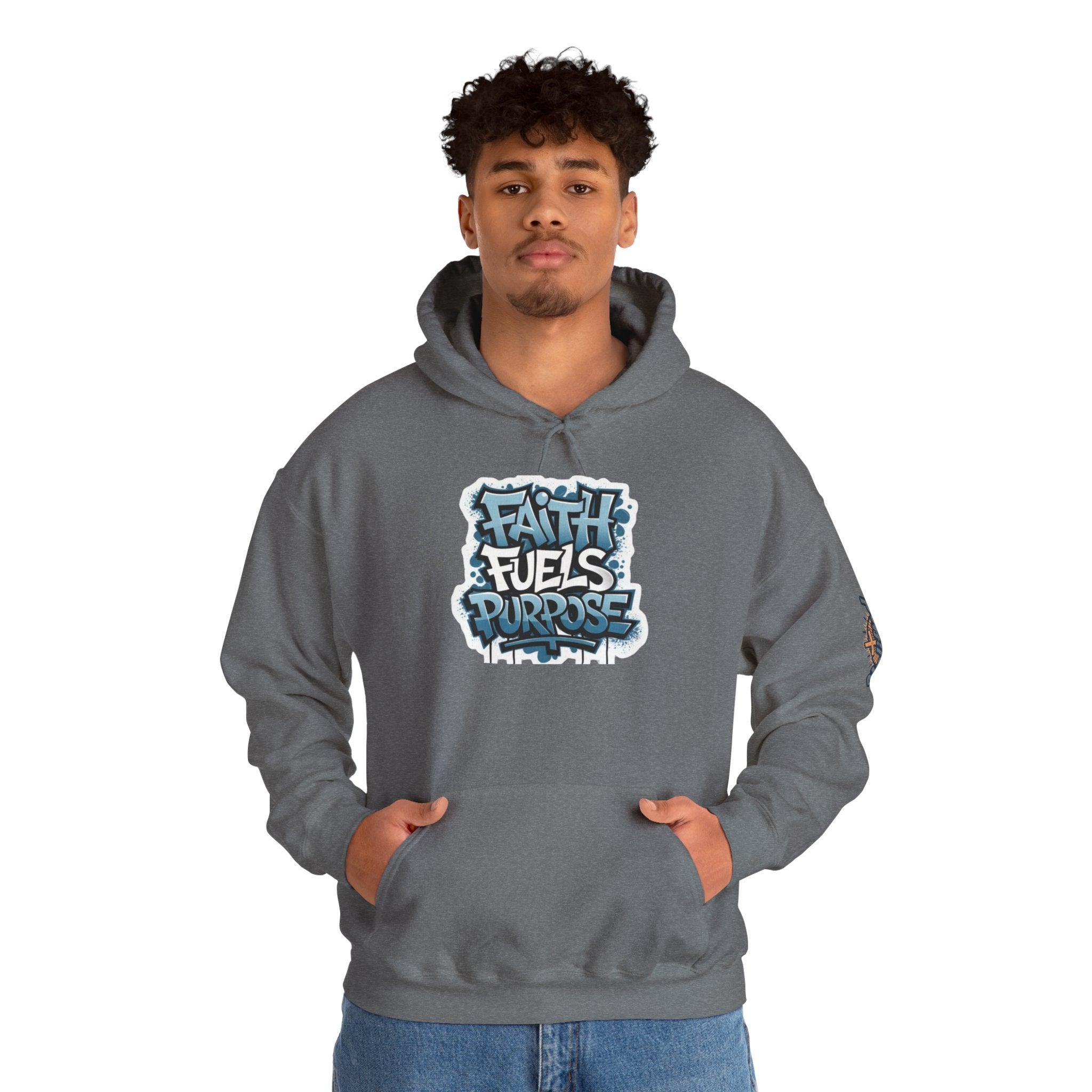 Faith Fuels Purpose Hoodie – Inspirational Christian Sweatshirt for Divine Drive & Unstoppable Belief Printify