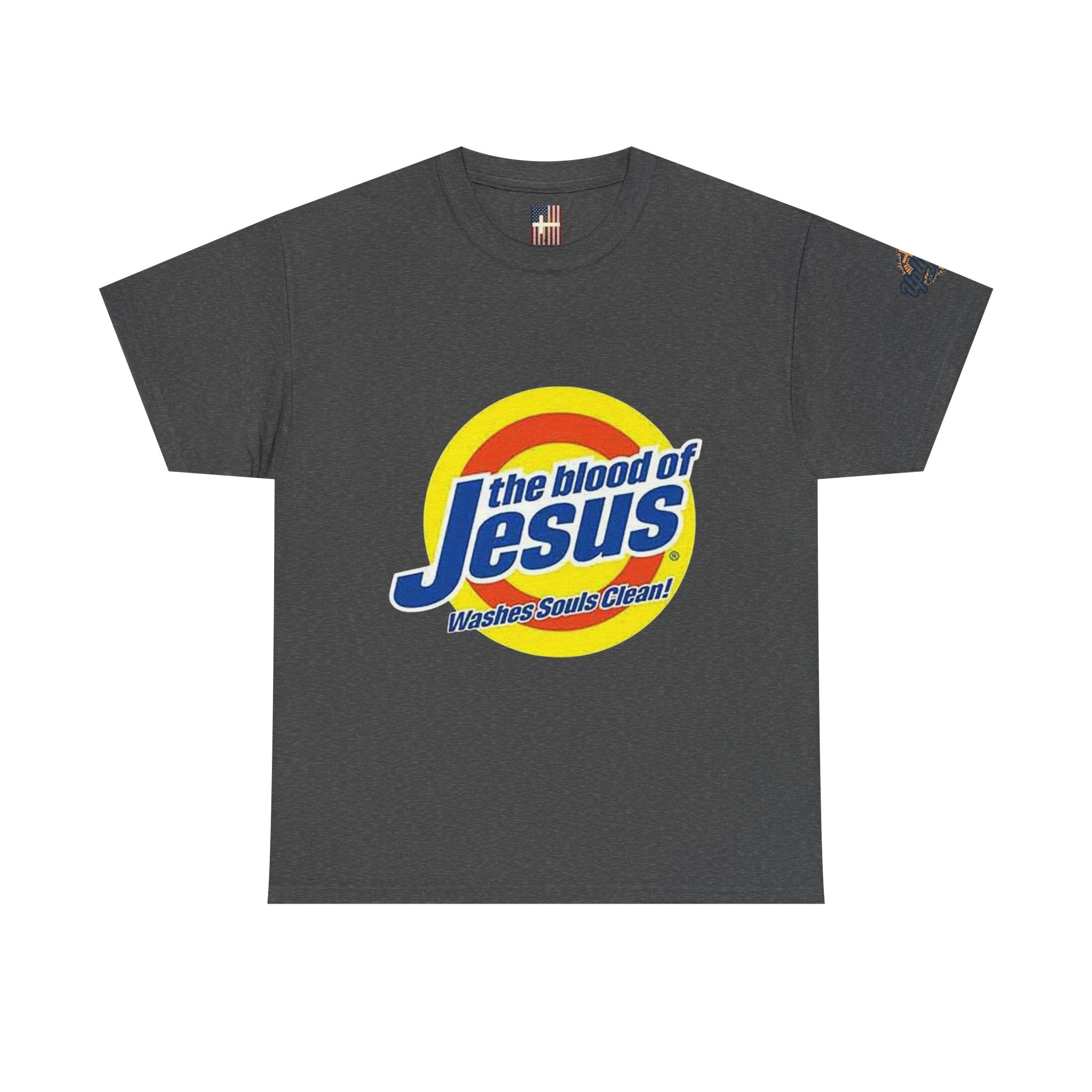 Blood of Jesus Washes Souls Clean T-shirt - Funny Tide Parody - Christian Faith T-shirt Printify