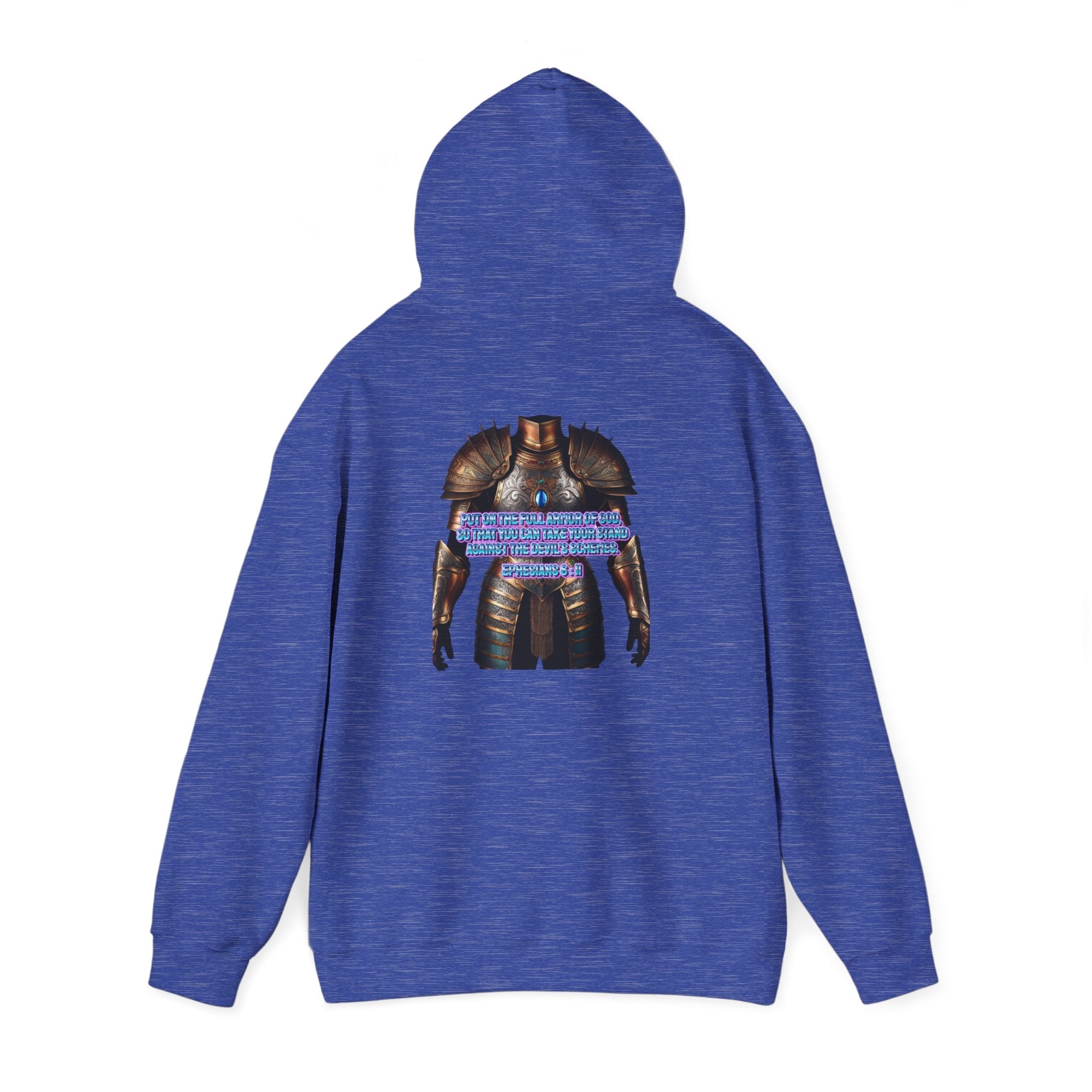 Religious Graphic Armor Of God Design - Unisex Heavy Blend™ Hooded Sweatshirt Printify