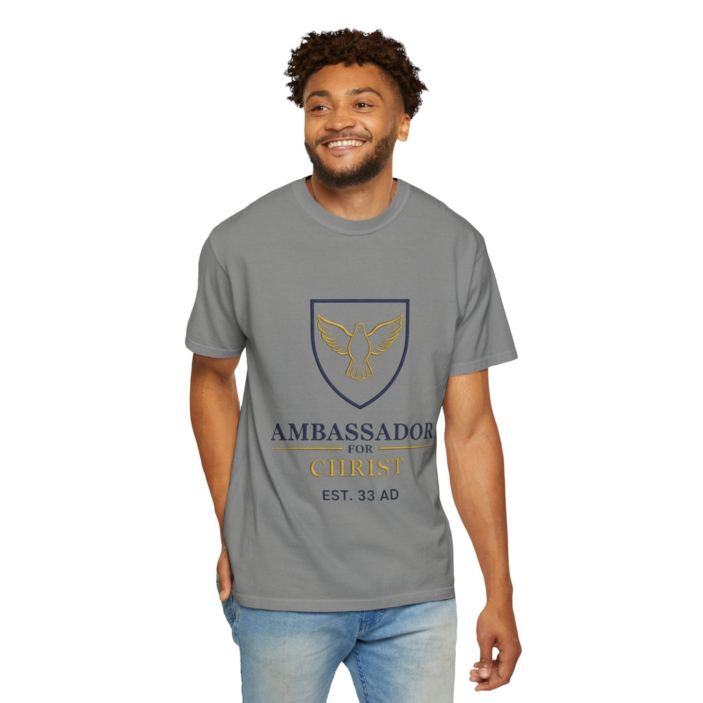 Ambassador for Christ T-Shirt – Established 33 AD Christian Tee for Bold Faith Printify
