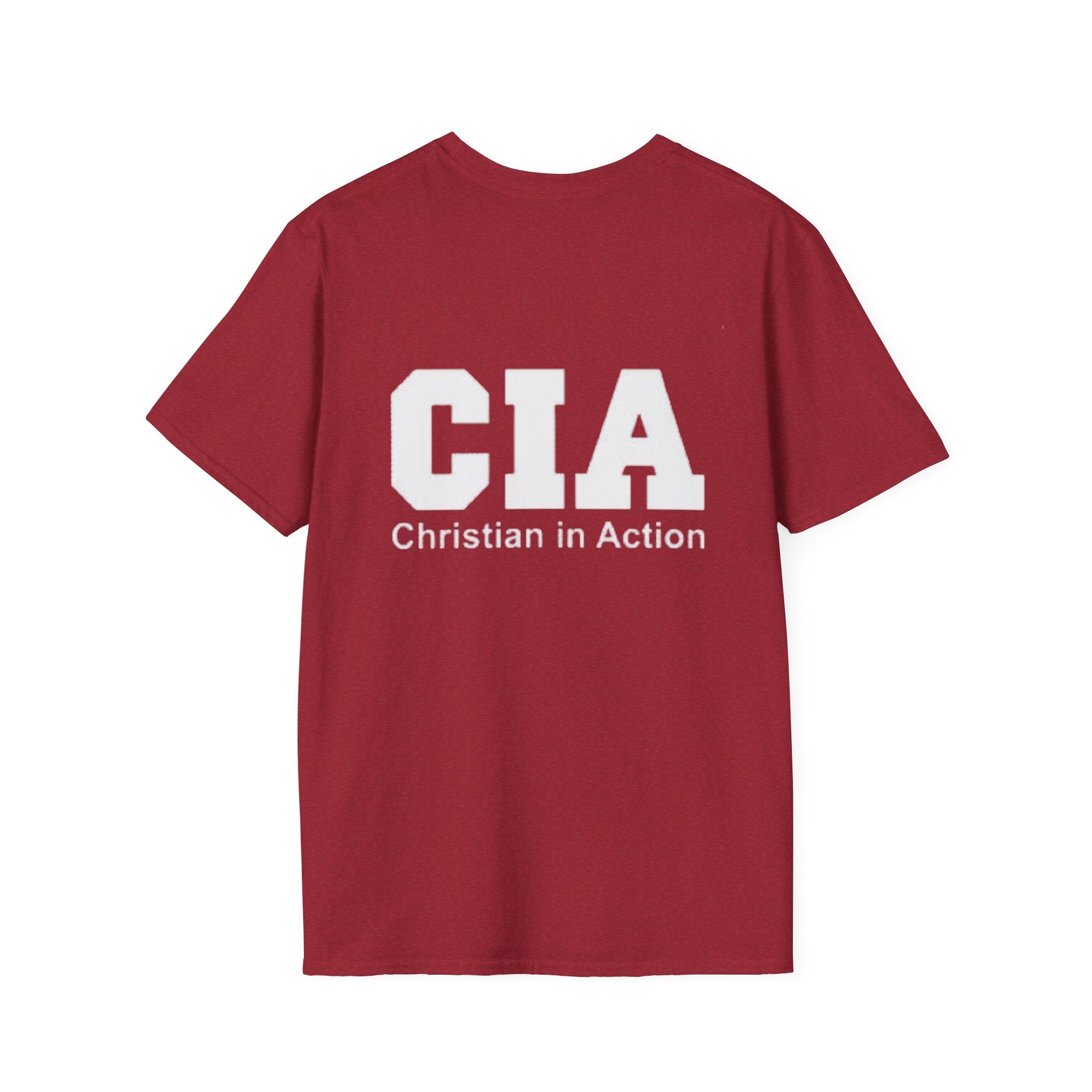 CIA Christian in Action T-shirt - Funny Faith Parody T-shirt - Mission Ready Apparel Printify