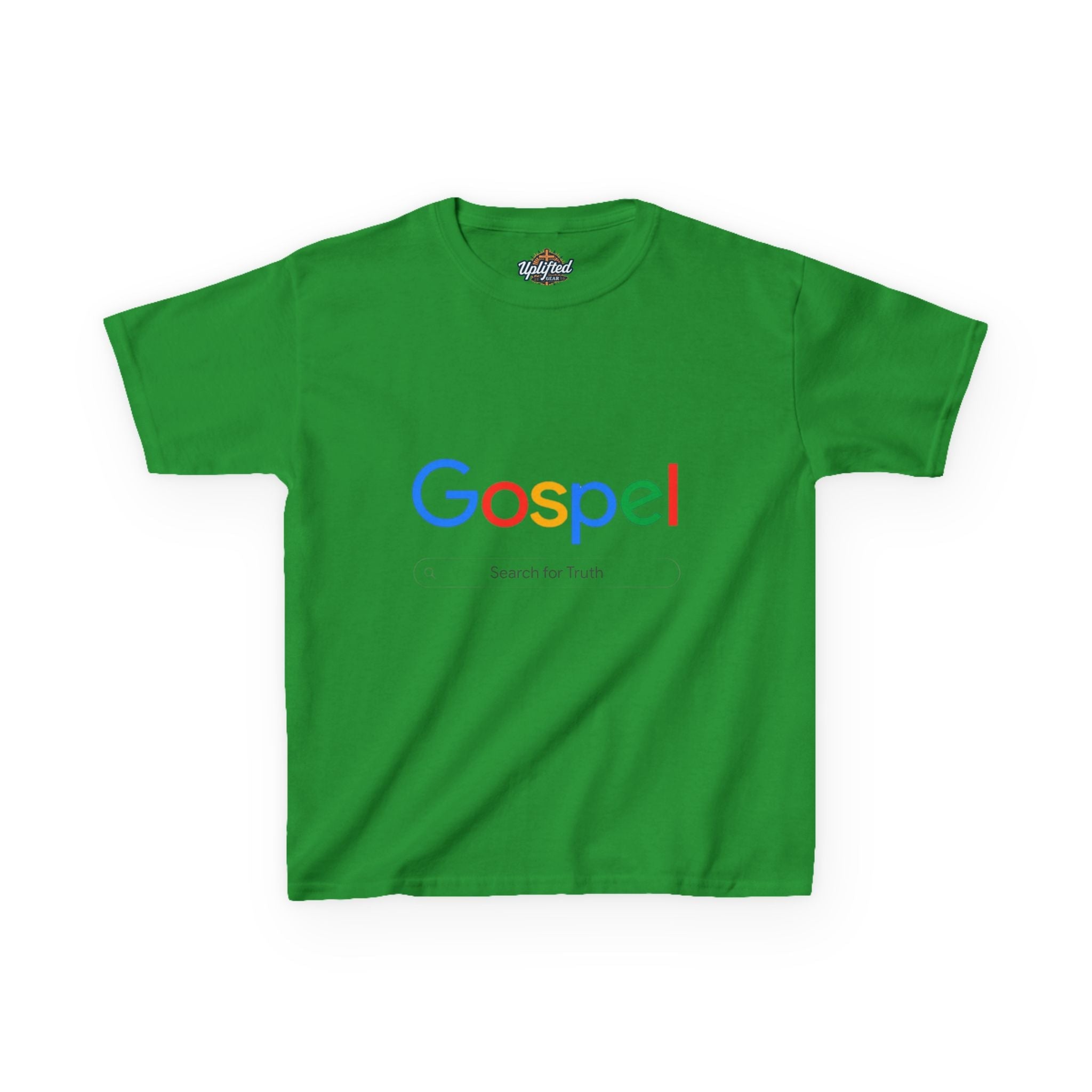 Kids Tee — "Gospel" Colorful Search-Style Logo Printify