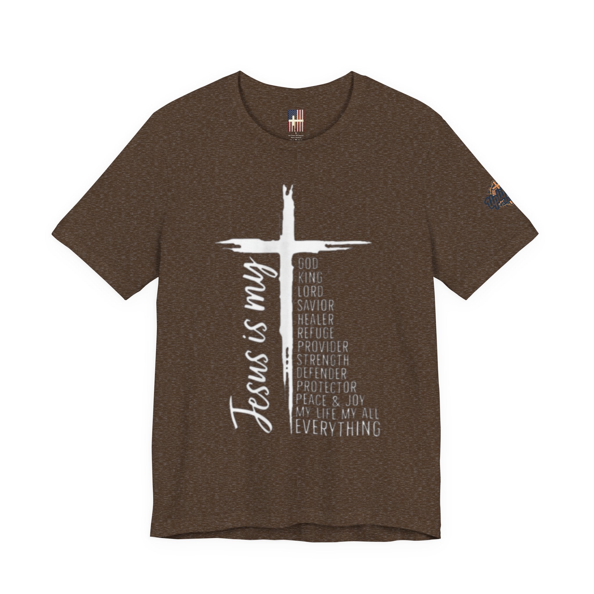 Jesus Is My Everything T-shirt – Cross List God King Lord Savior Christian T-shirt for Total Surrender Faith Printify