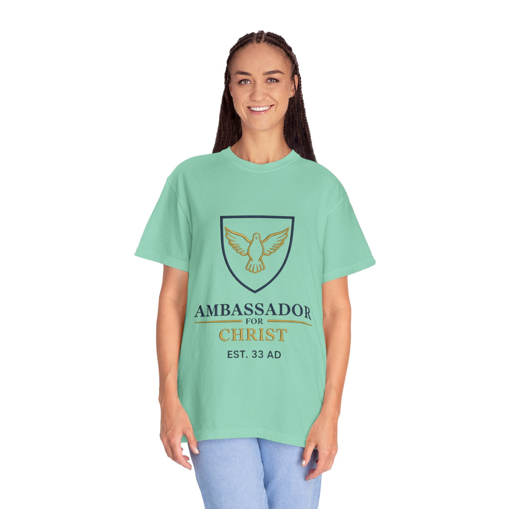 Ambassador for Christ T-Shirt – Established 33 AD Christian Tee for Bold Faith Printify
