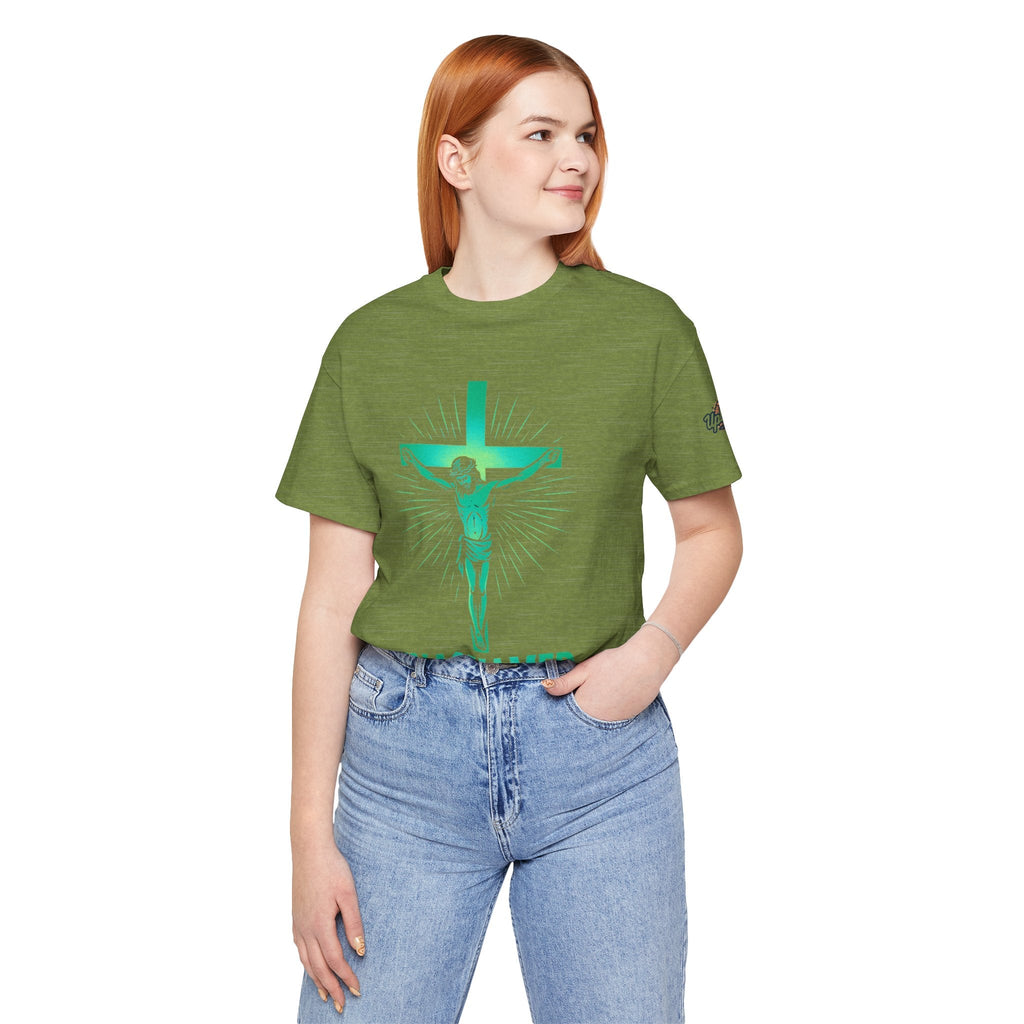 Unashamed T-shirt – Romans 1:16 Crucifixion Christian t-shirt for Bold Unwavering Faith Printify