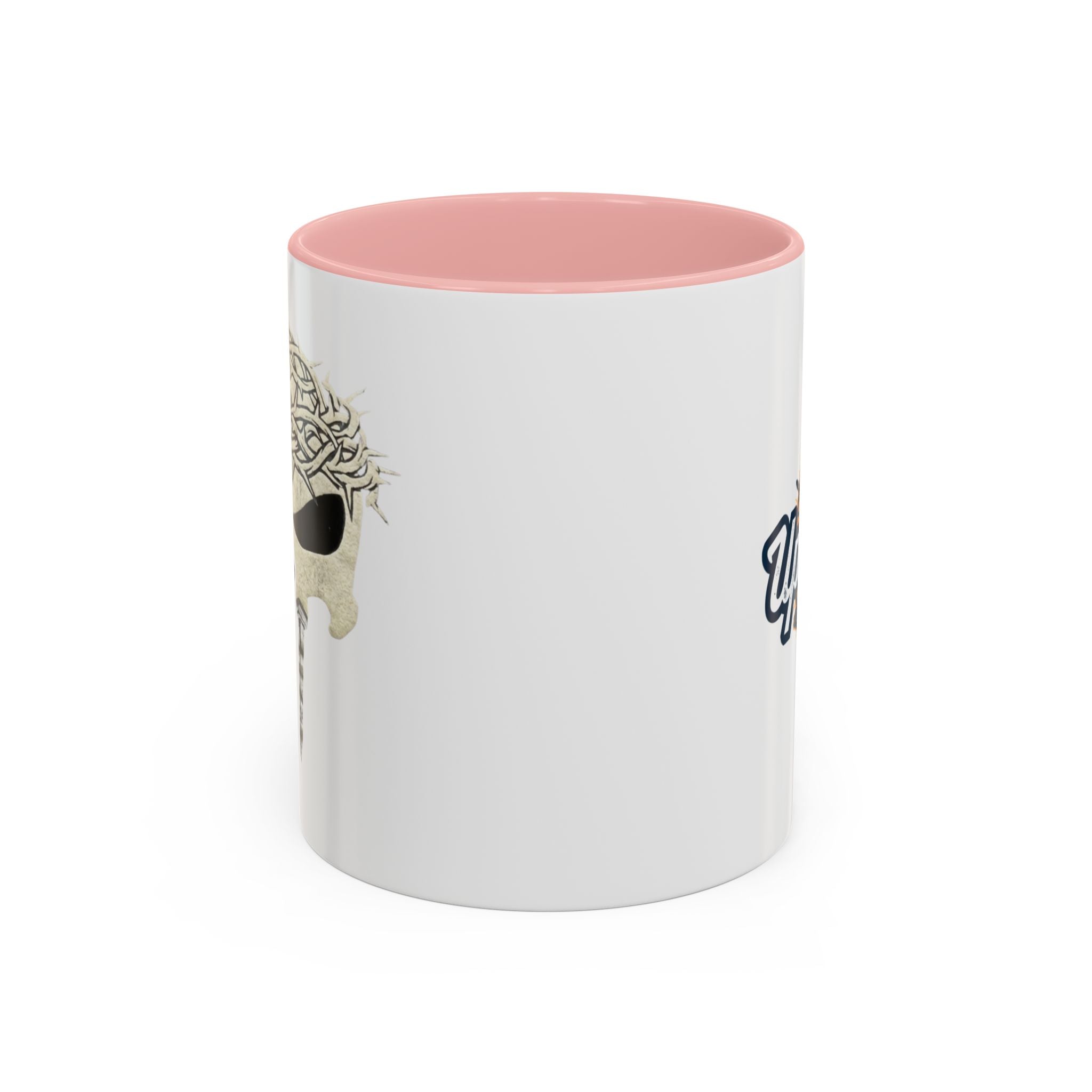 Christian Skull Coffee Mug — Crown of Thorns “Warrior Faith” (11/15 oz) Printify