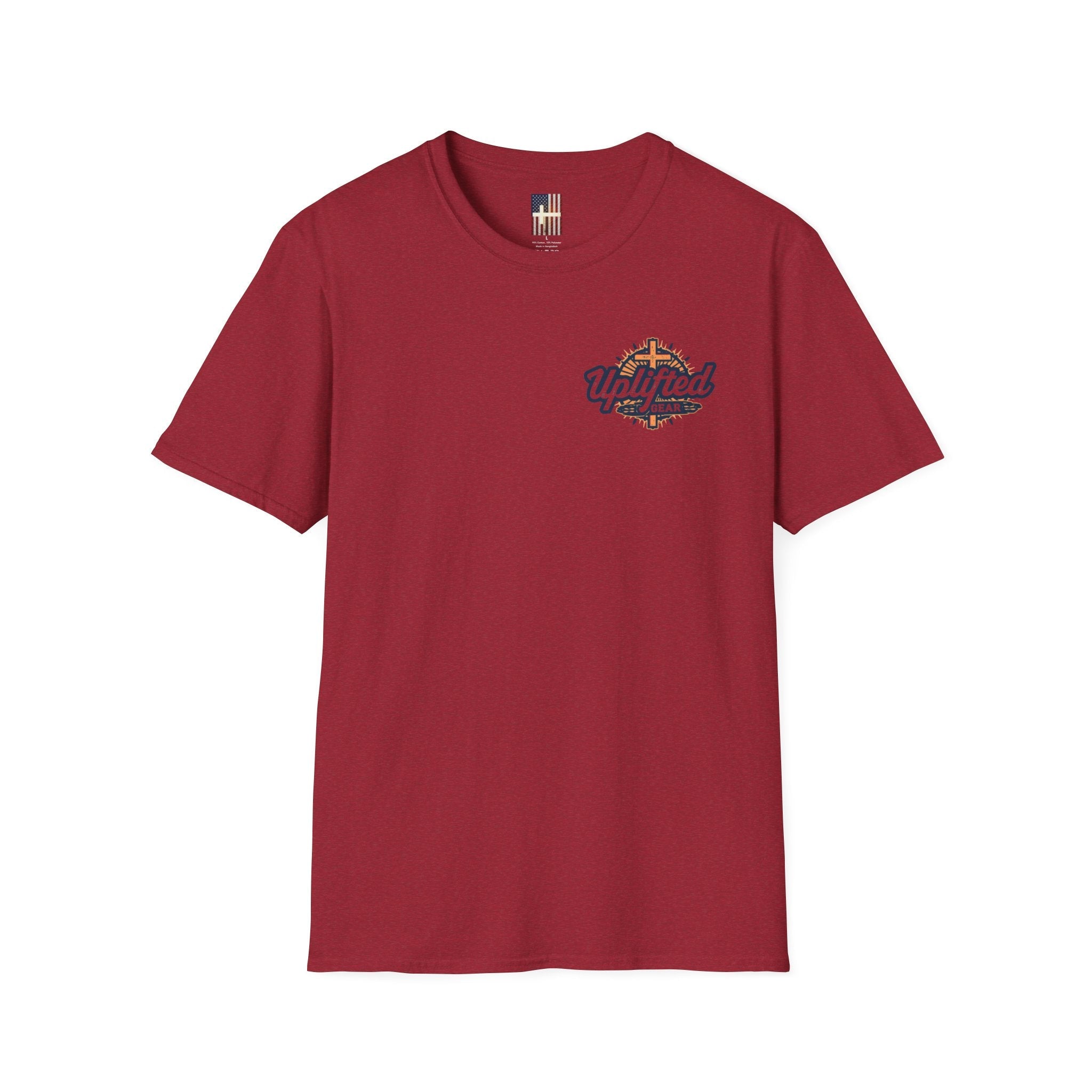 Jesus Is King T-shirt | Modern Typographic Cross Christian T-shirt Printify