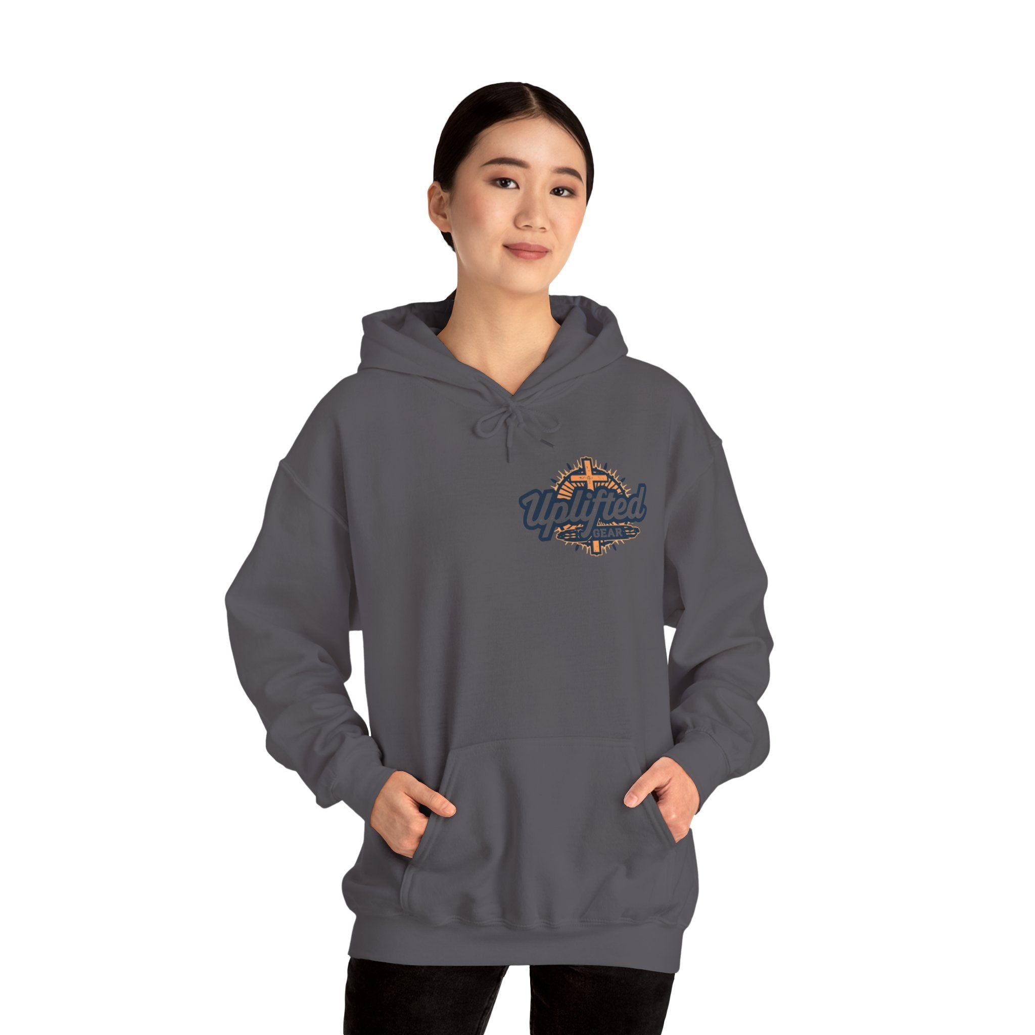 Trust in The Lord Proverbs 3:5-6 Biblical Design Unisex Heavy Blend™ Hooded Sweatshirt Printify