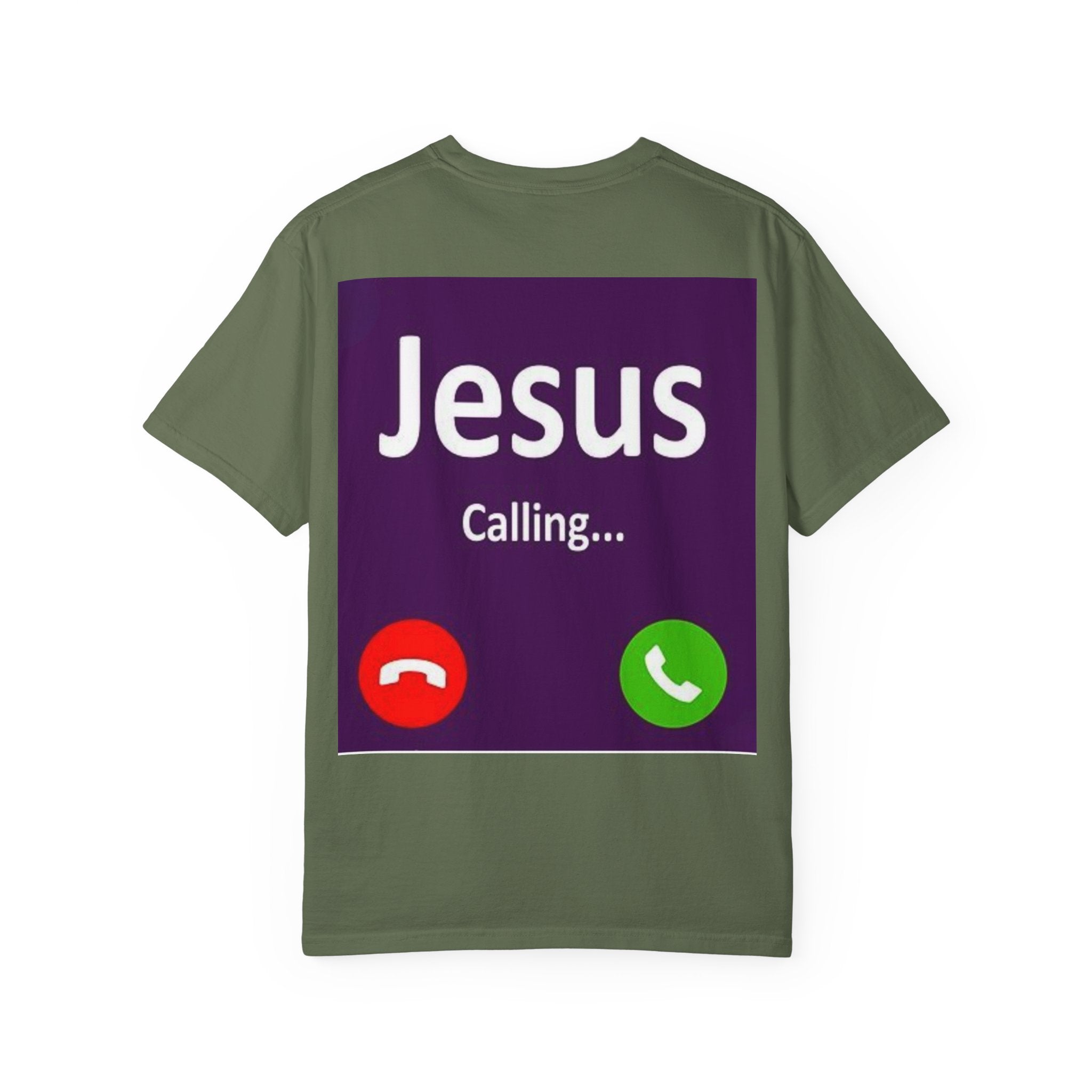 Jesus Calling T-shirt, – Funny Cell Phone Screen Christian T-shirt, for Divine Connection & Faith Humor Printify
