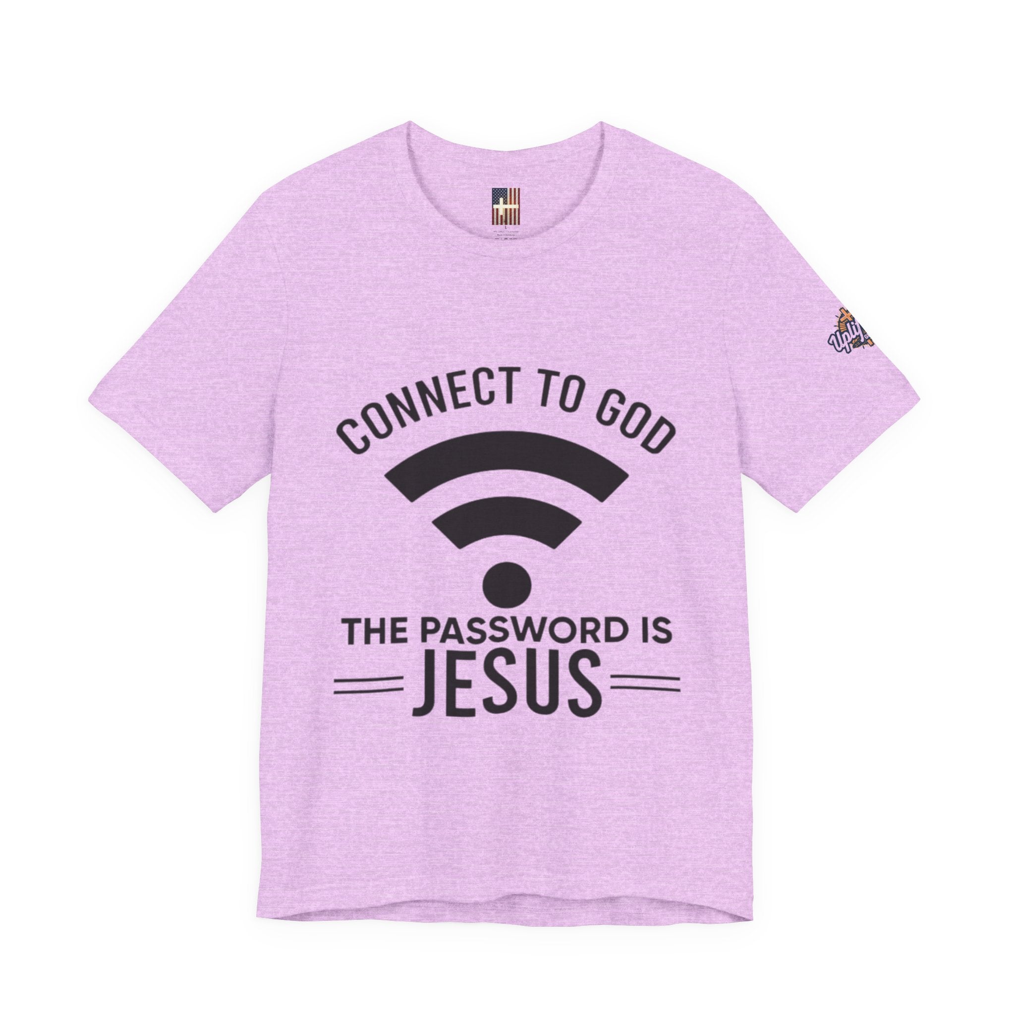 Connect to God T-shirt - WIFI Password is Jesus - Funny Christian Faith T-shirt Printify
